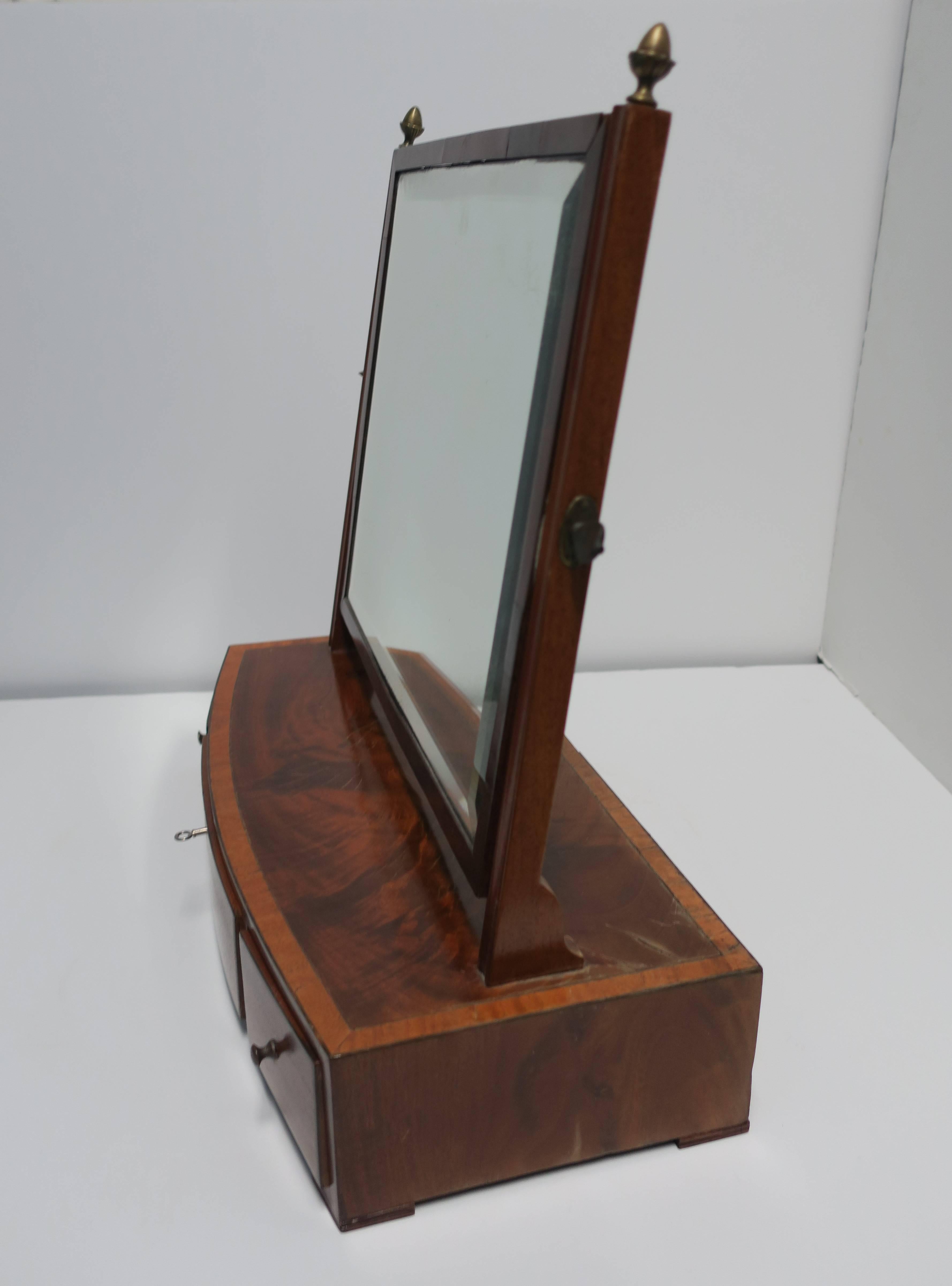 20th Century Antique Vanity Mirror with Drawers