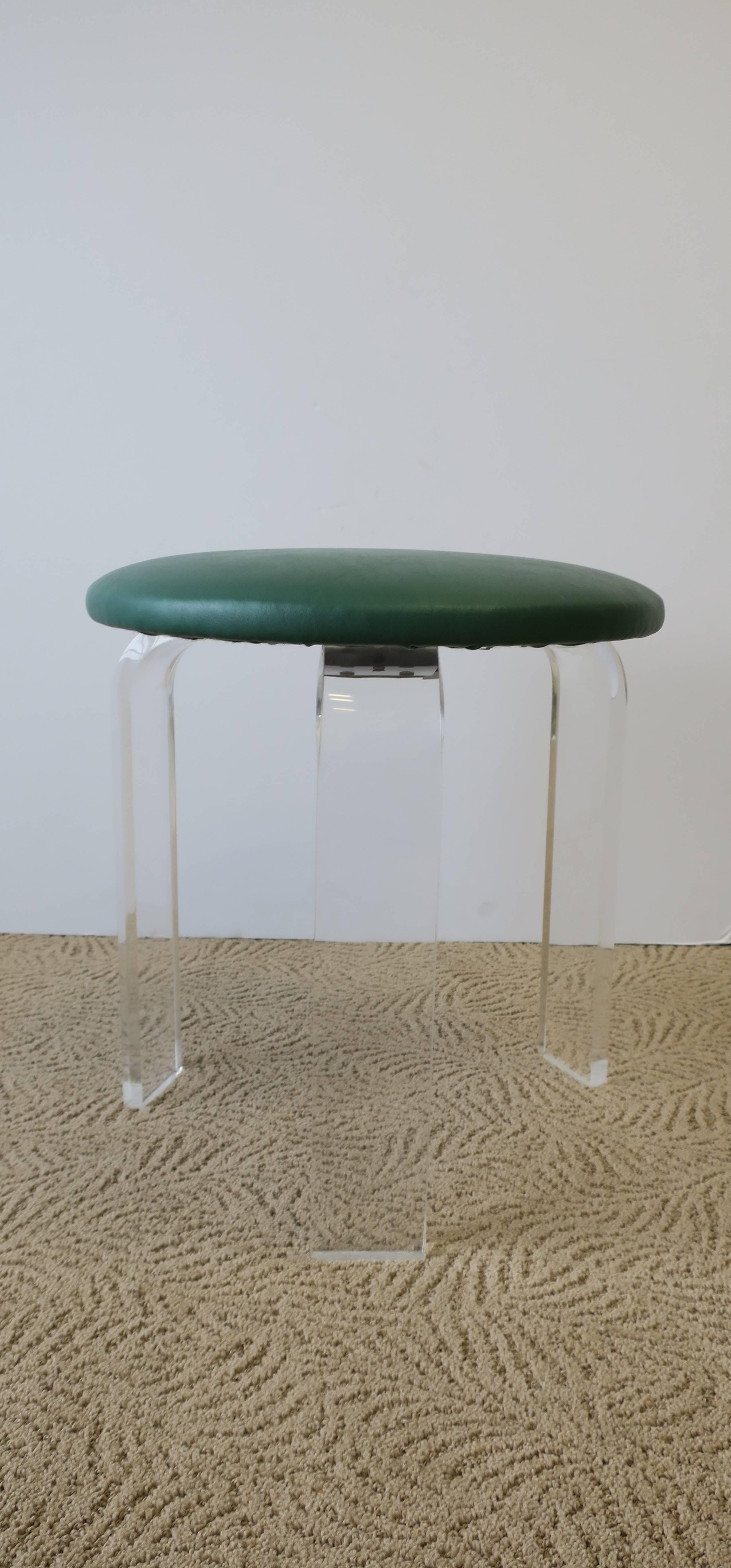 Modern Lucite Stool 1