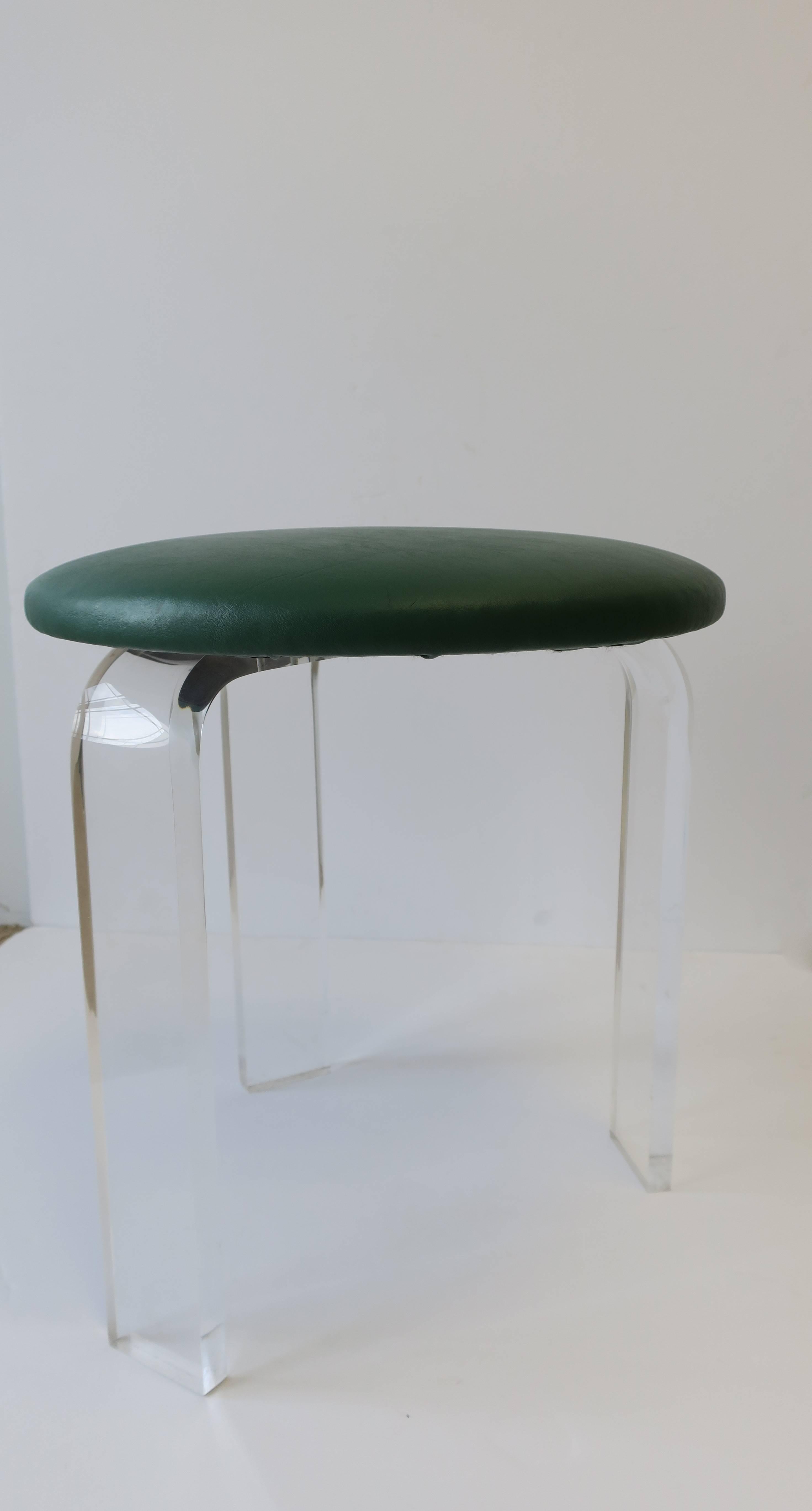 Modern Lucite Stool 6