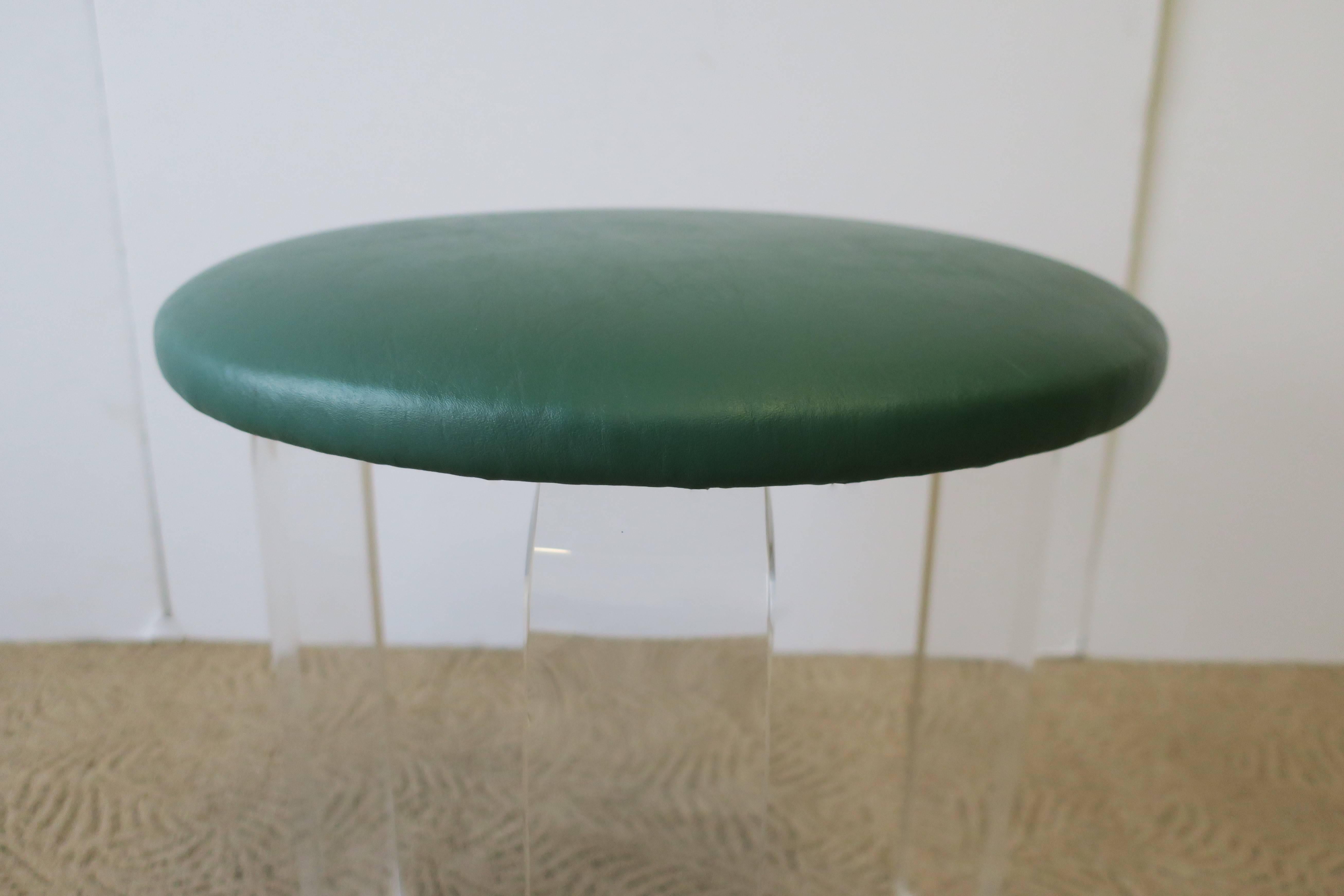 20th Century Modern Lucite Stool