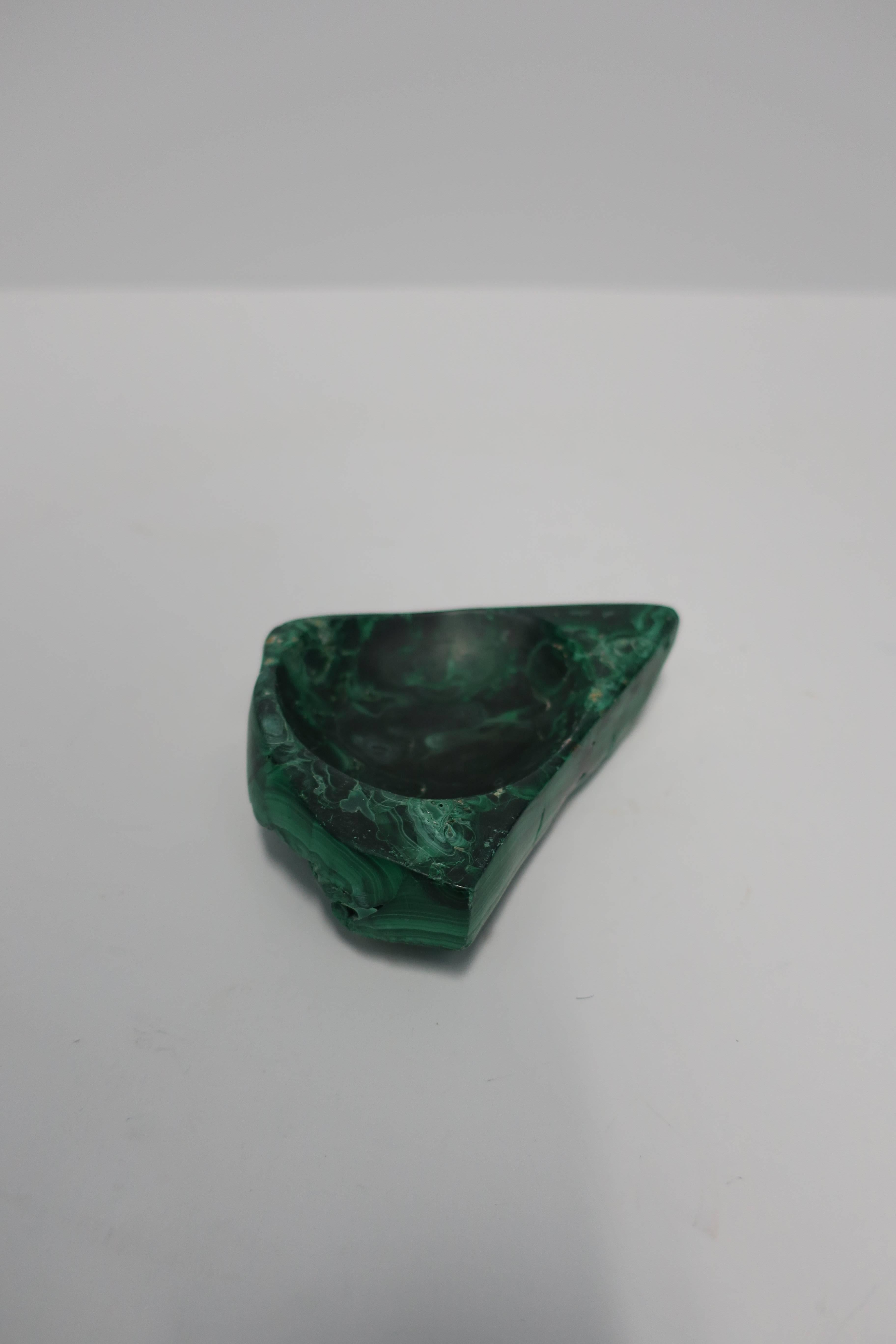 Green Malachite Desk Vessel or Jewelry Dish 5