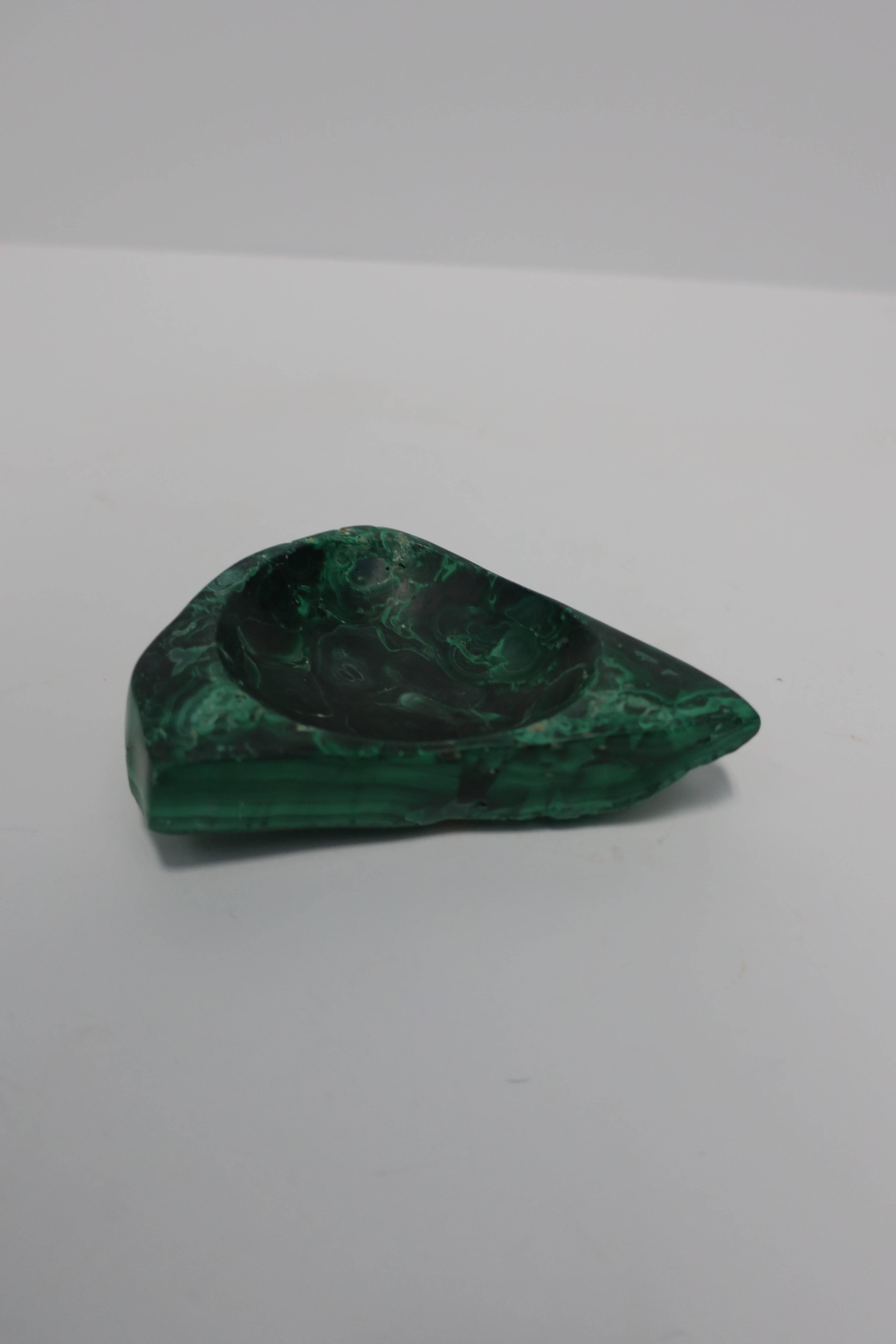 Green Malachite Desk Vessel or Jewelry Dish 4