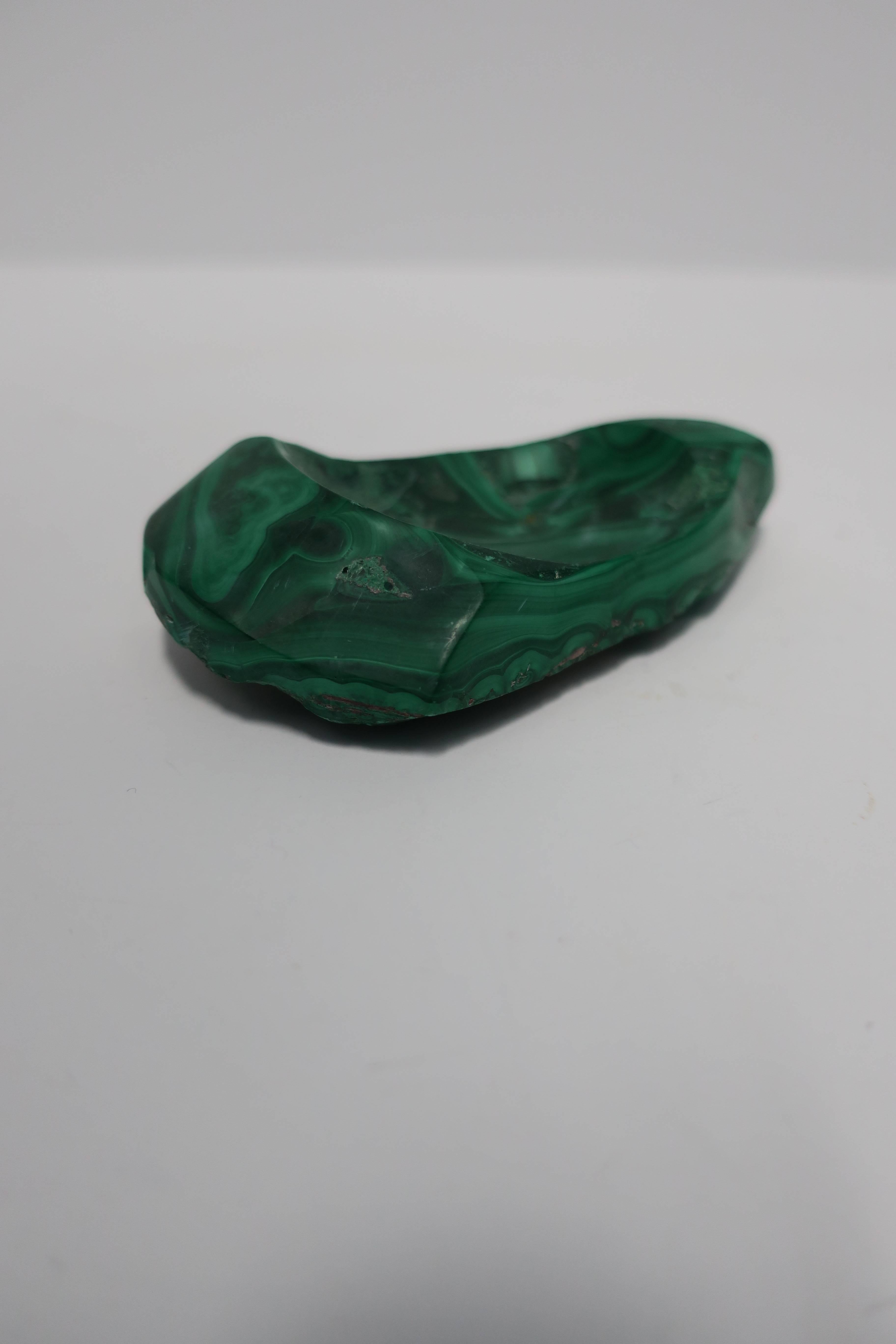 Green Malachite Desk Vessel or Jewelry Dish 7