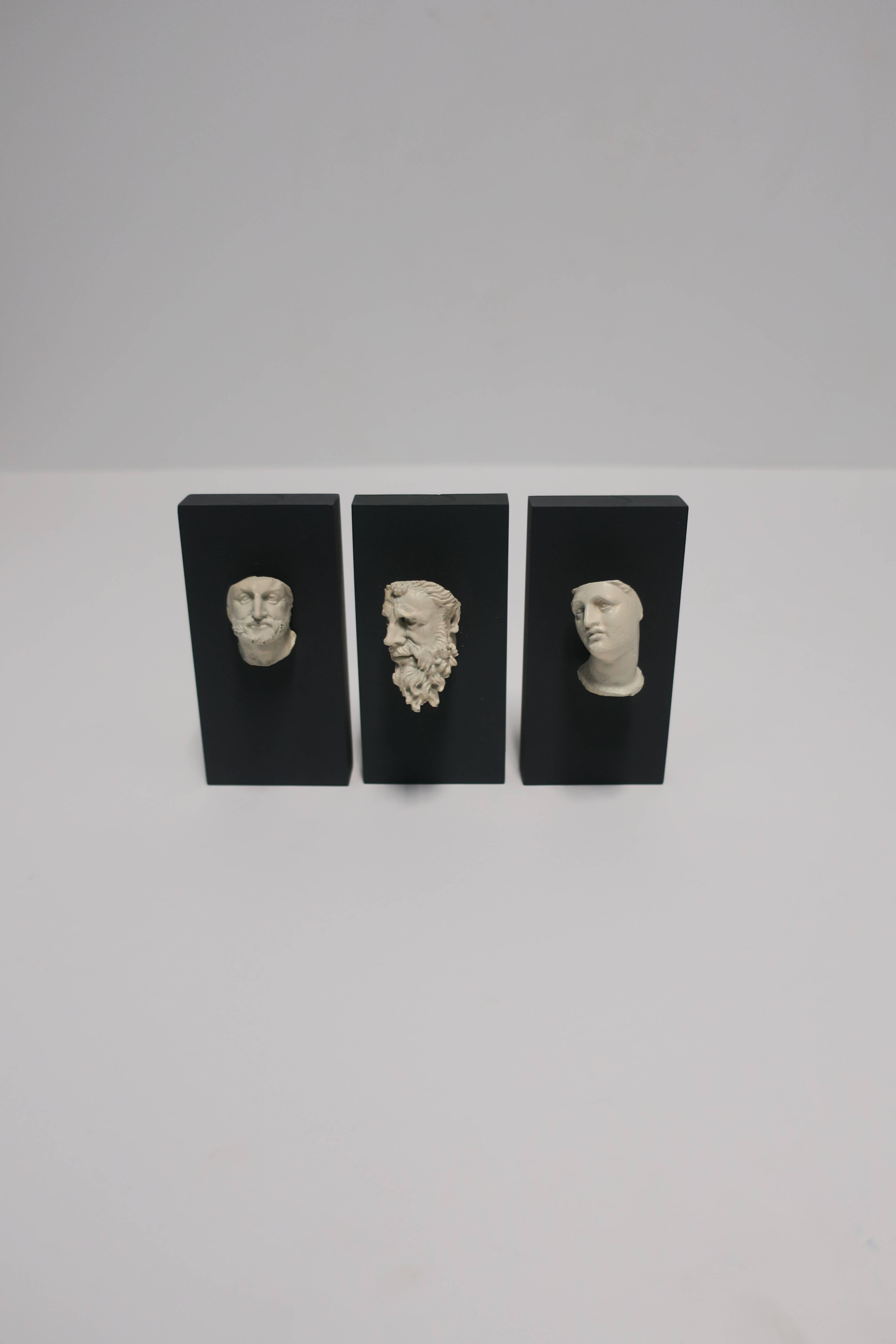 Set of 3 Minimalist Greek Antiquity Reproduction Sculptures 2