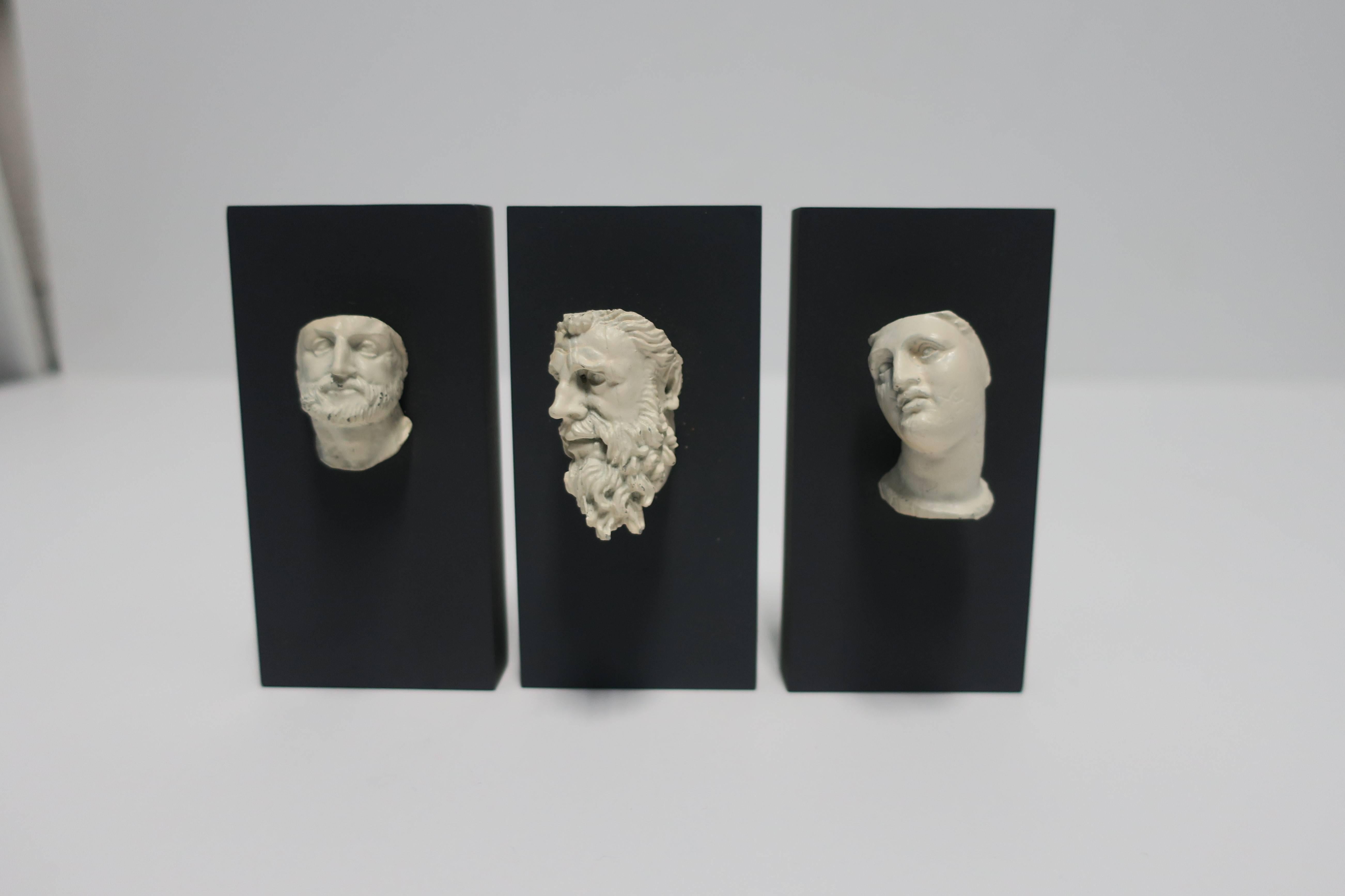 20th Century Set of 3 Minimalist Greek Antiquity Reproduction Sculptures