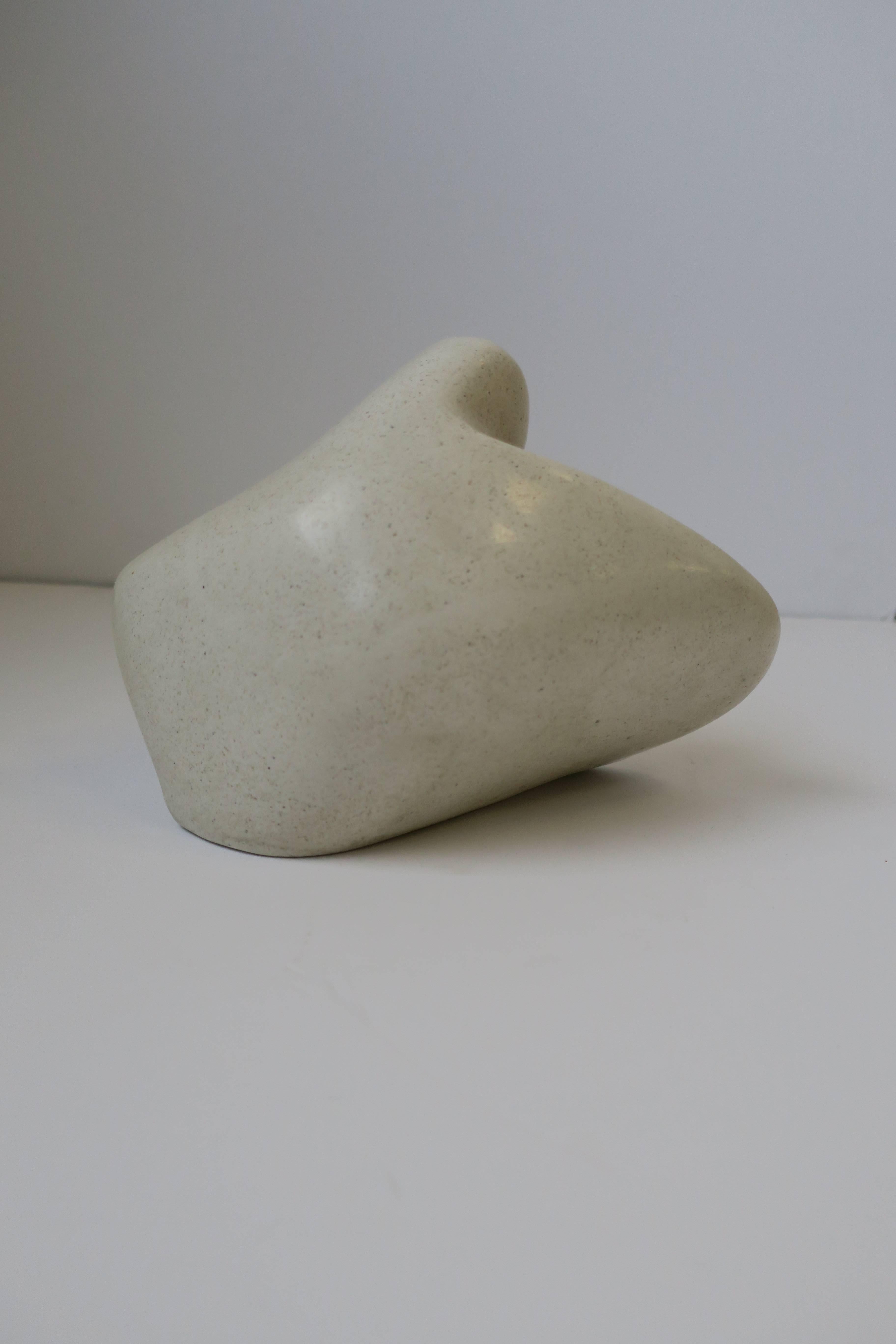 Vintage Modern Mother-and-Child Stone Sculpture  3