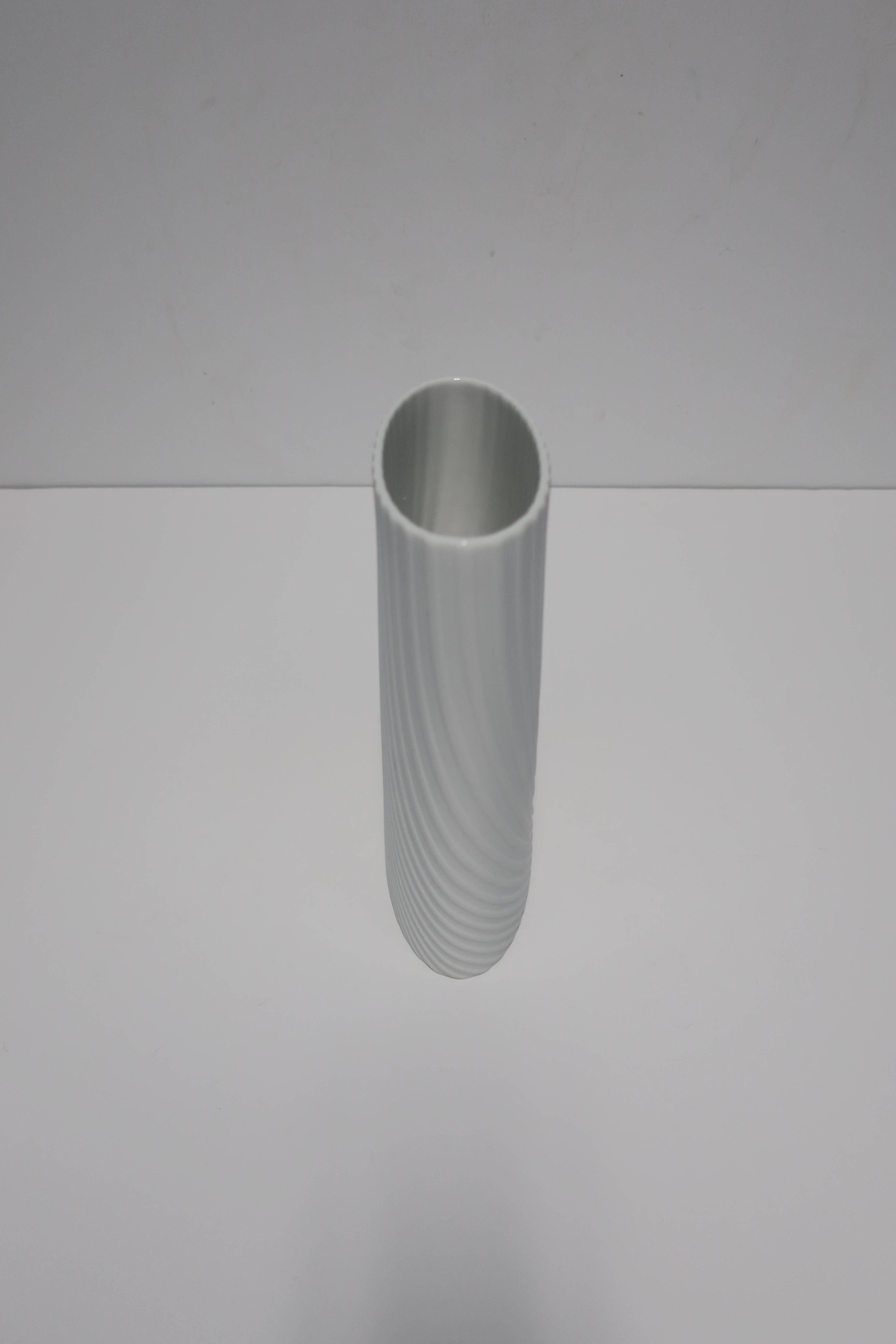 German Designer White Matte Porcelain Vase by Rosenthal Studio-Line For Sale
