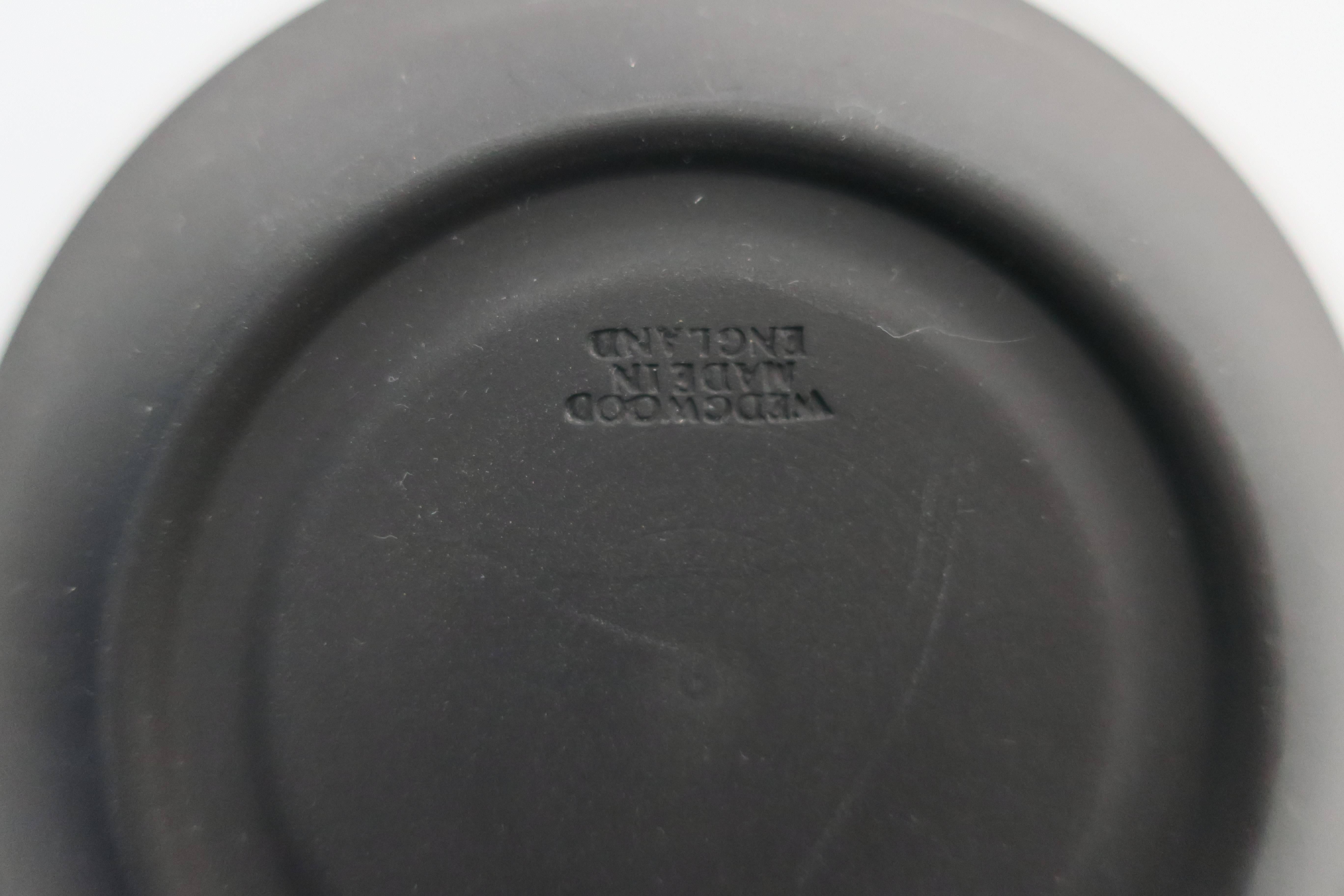 Matte Black Espresso Cup and Saucer, England In Excellent Condition In New York, NY