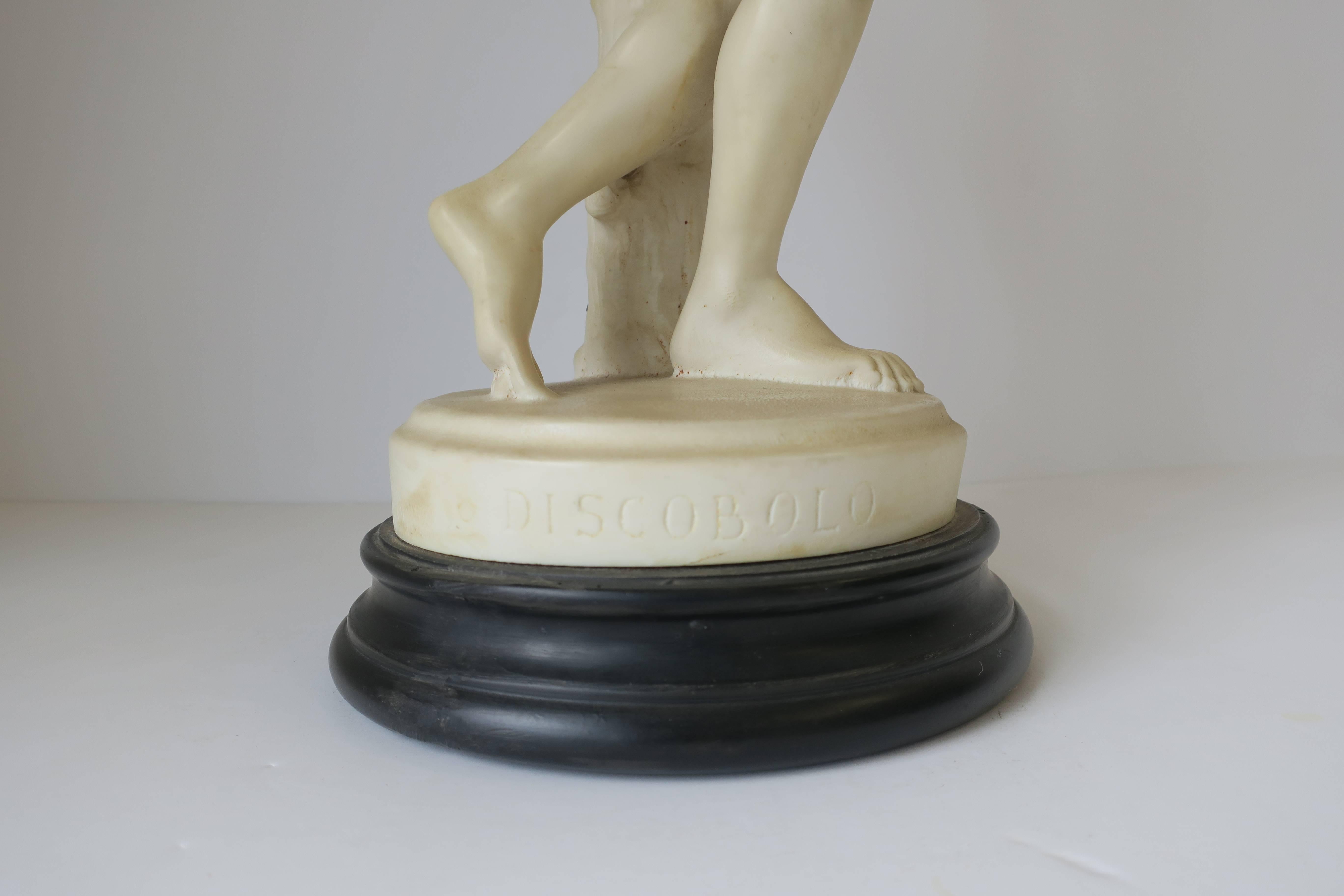 Classic Greek Male Figurative Sculpture of Discobolus 9