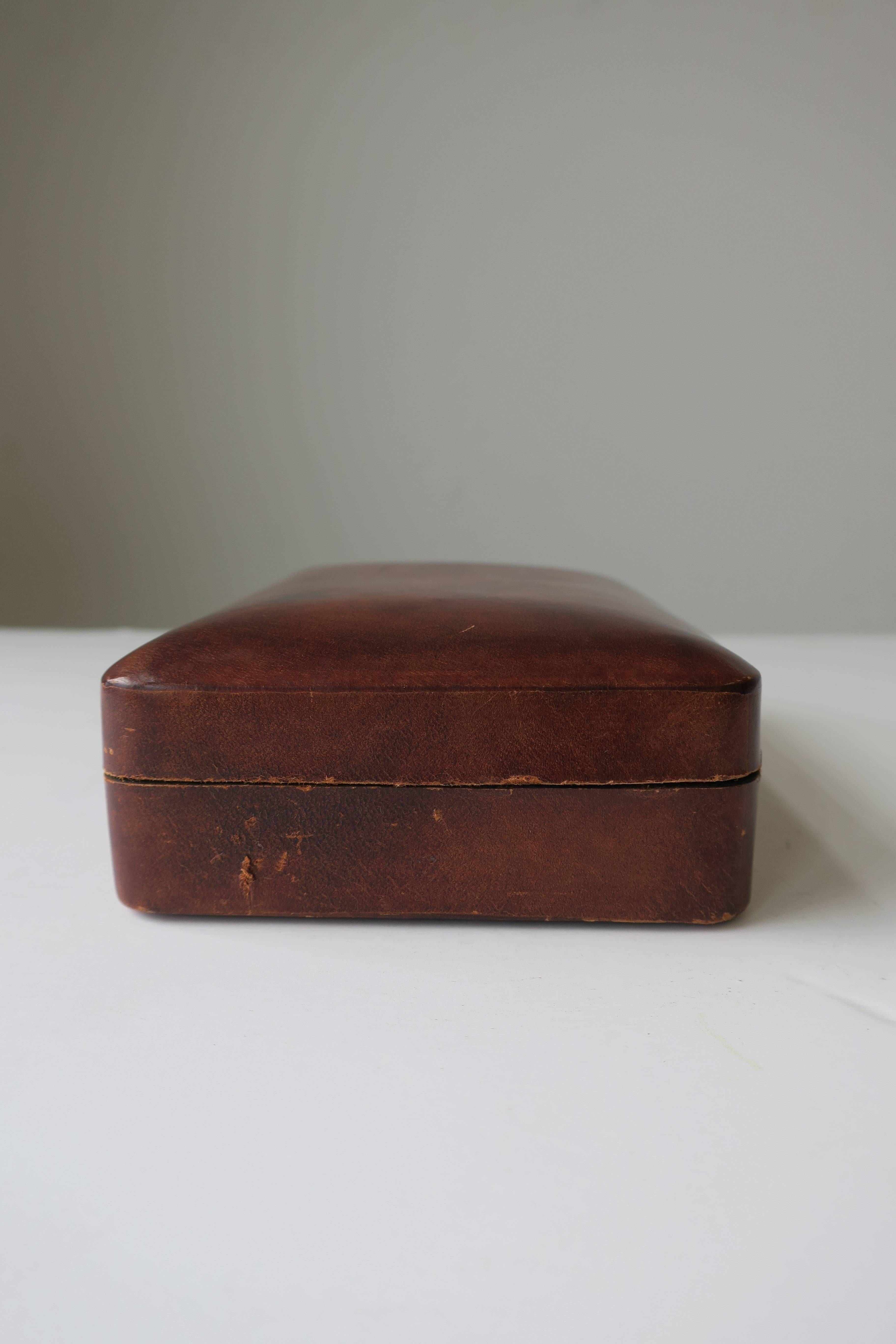 leather jewelry box made in italy