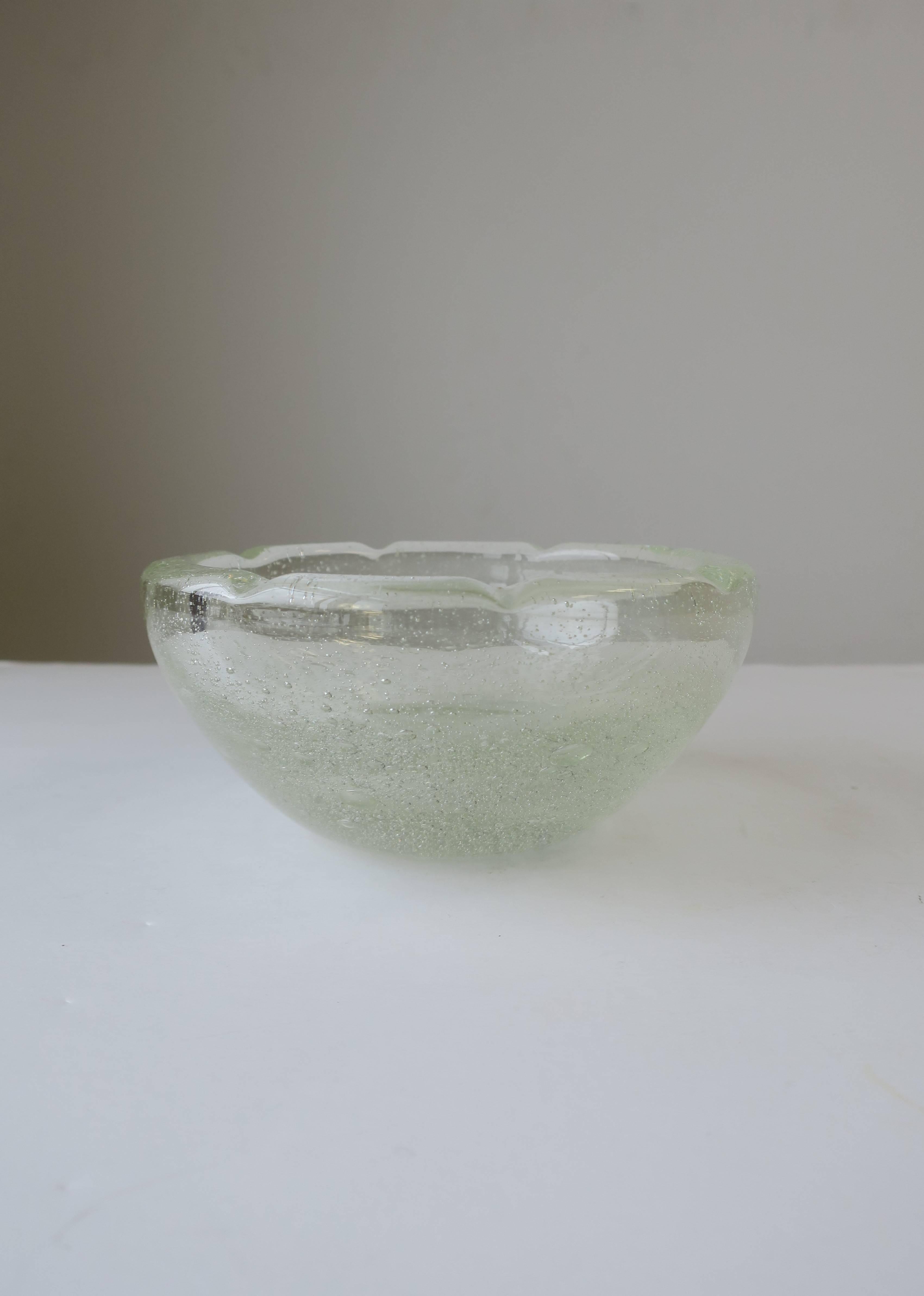 French Modern Art Glass Bowl 2