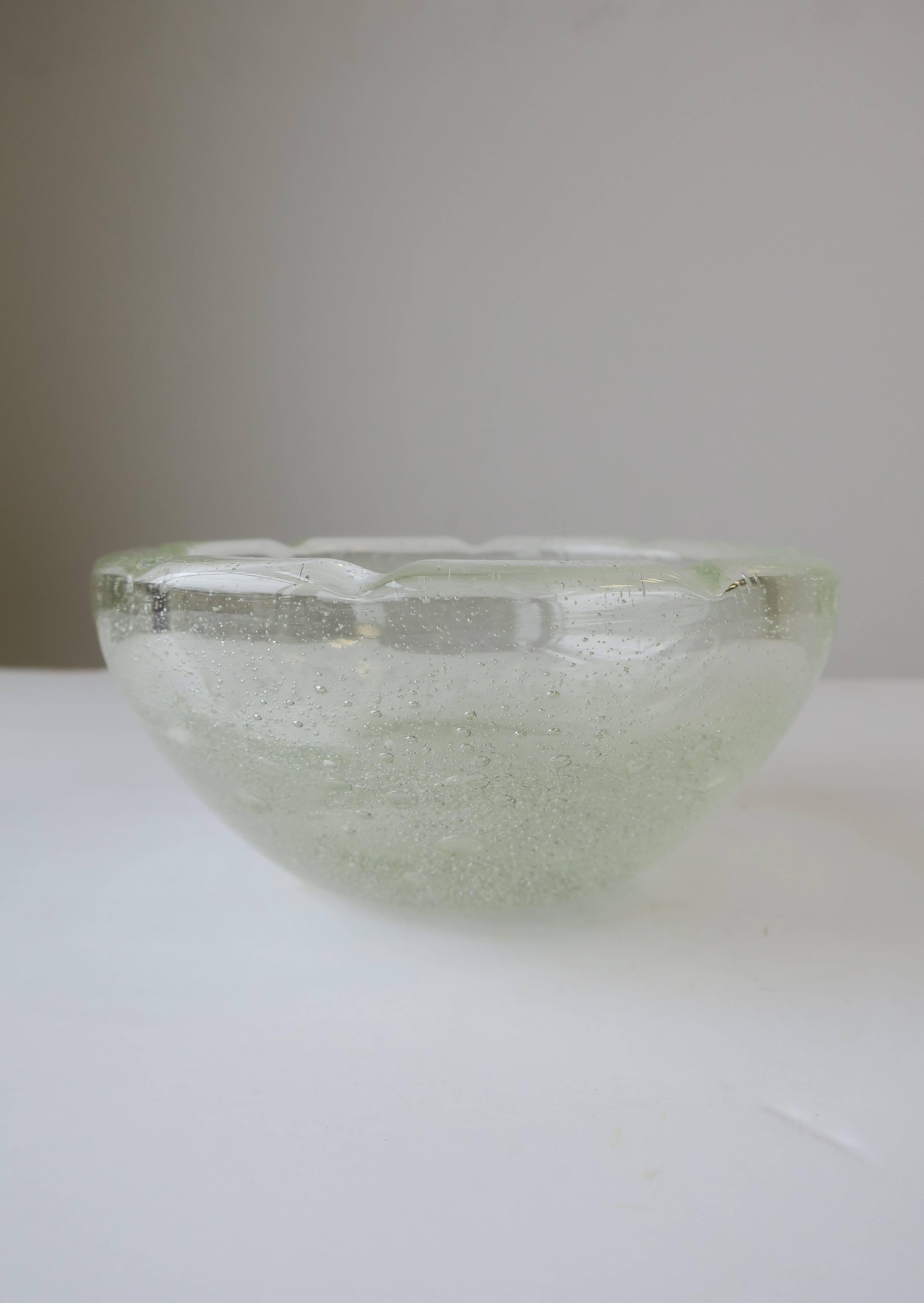 French Modern Art Glass Bowl 3