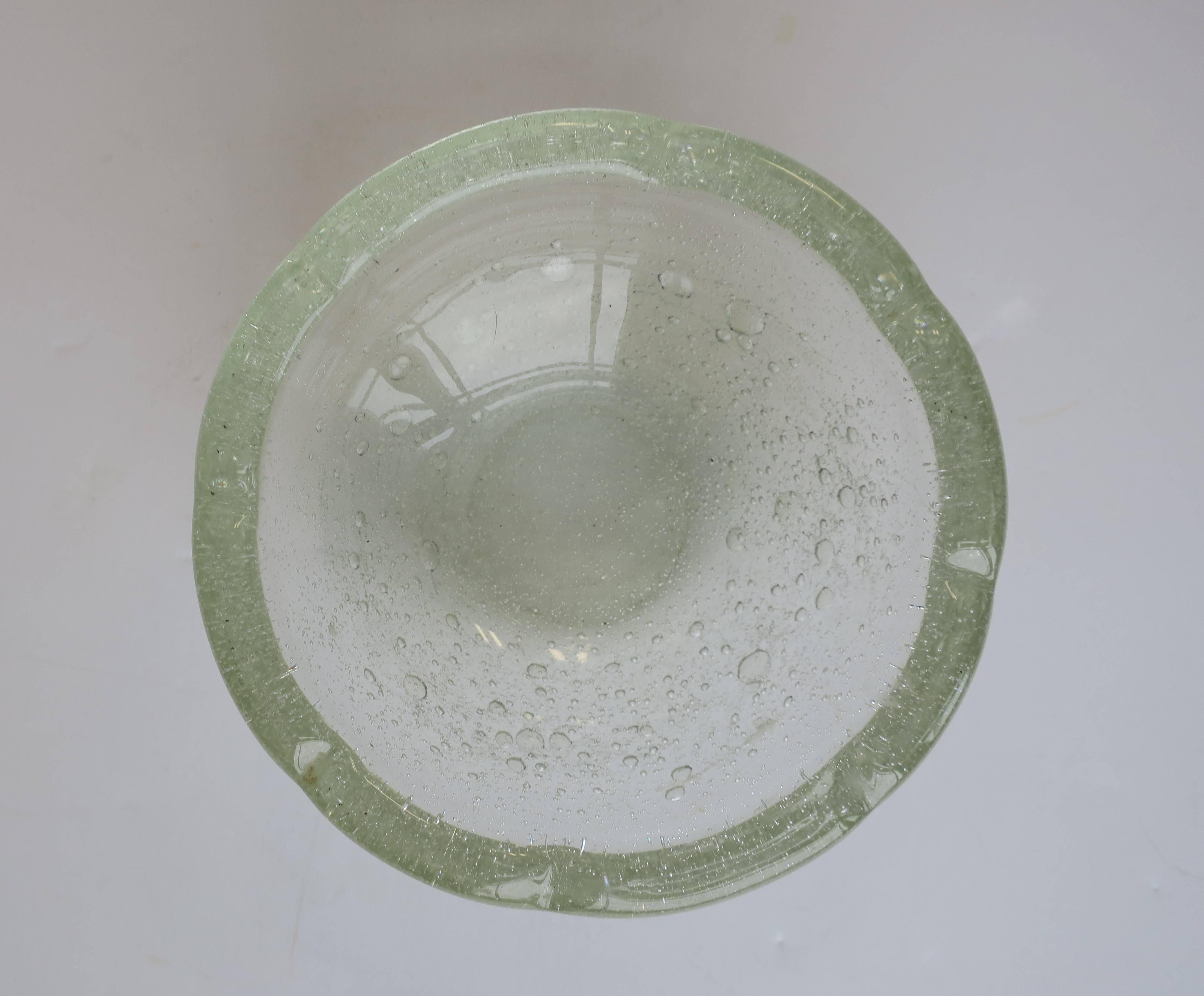 French Modern Art Glass Bowl 8
