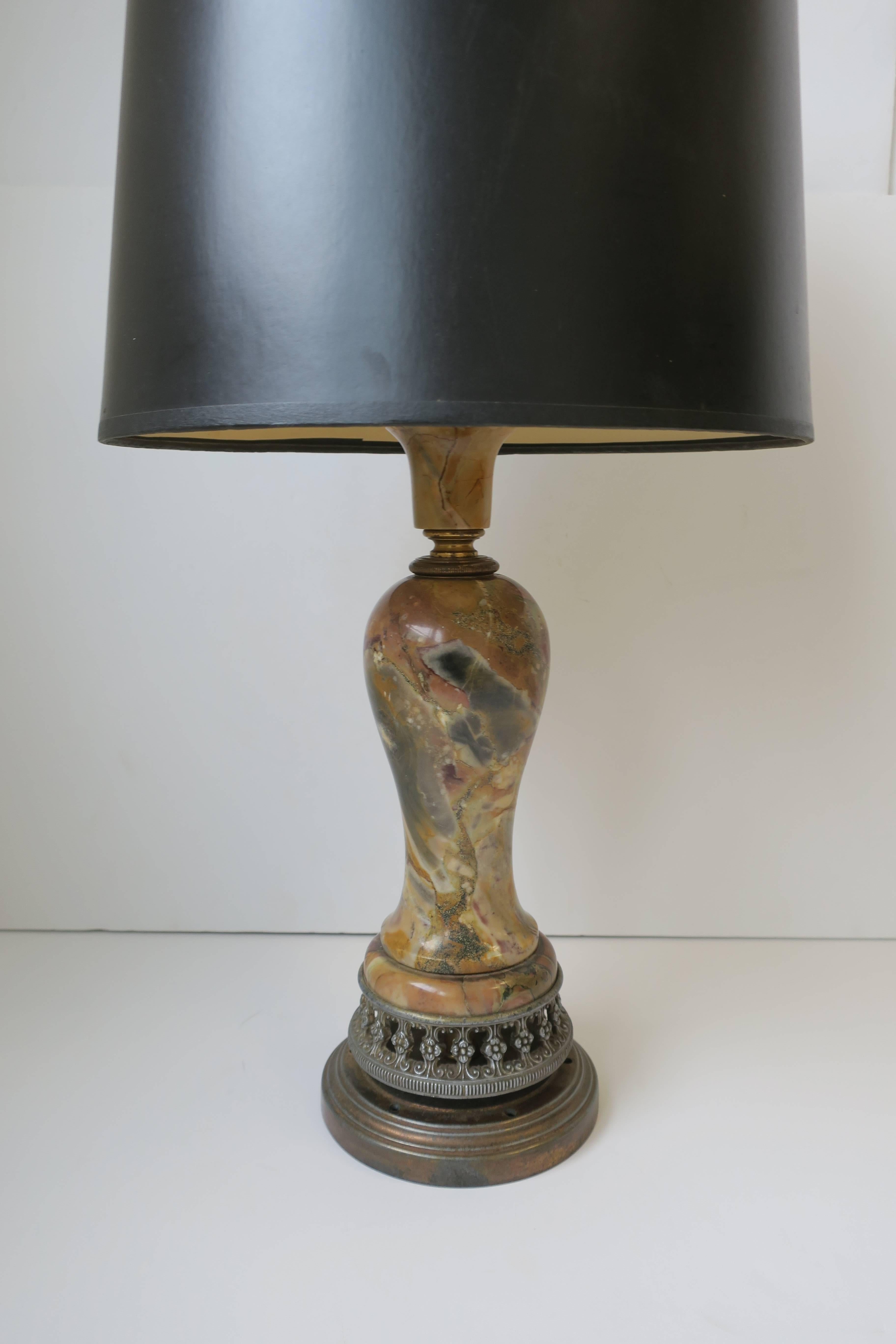 20th Century Italian Marble Table Lamp