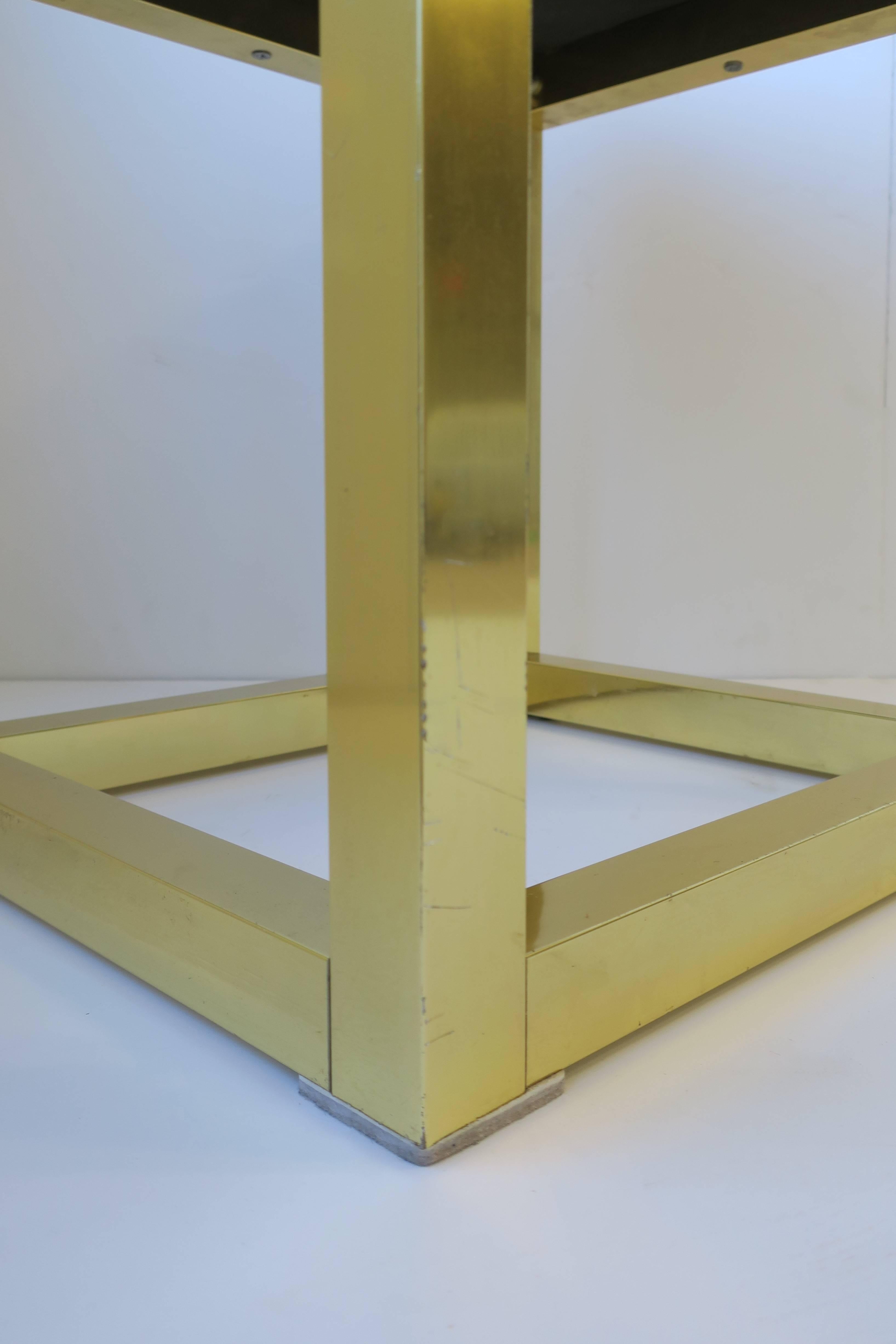 1970s Modern Brass Bench or Stool in the Style of Designer Paul Evans For Sale 8