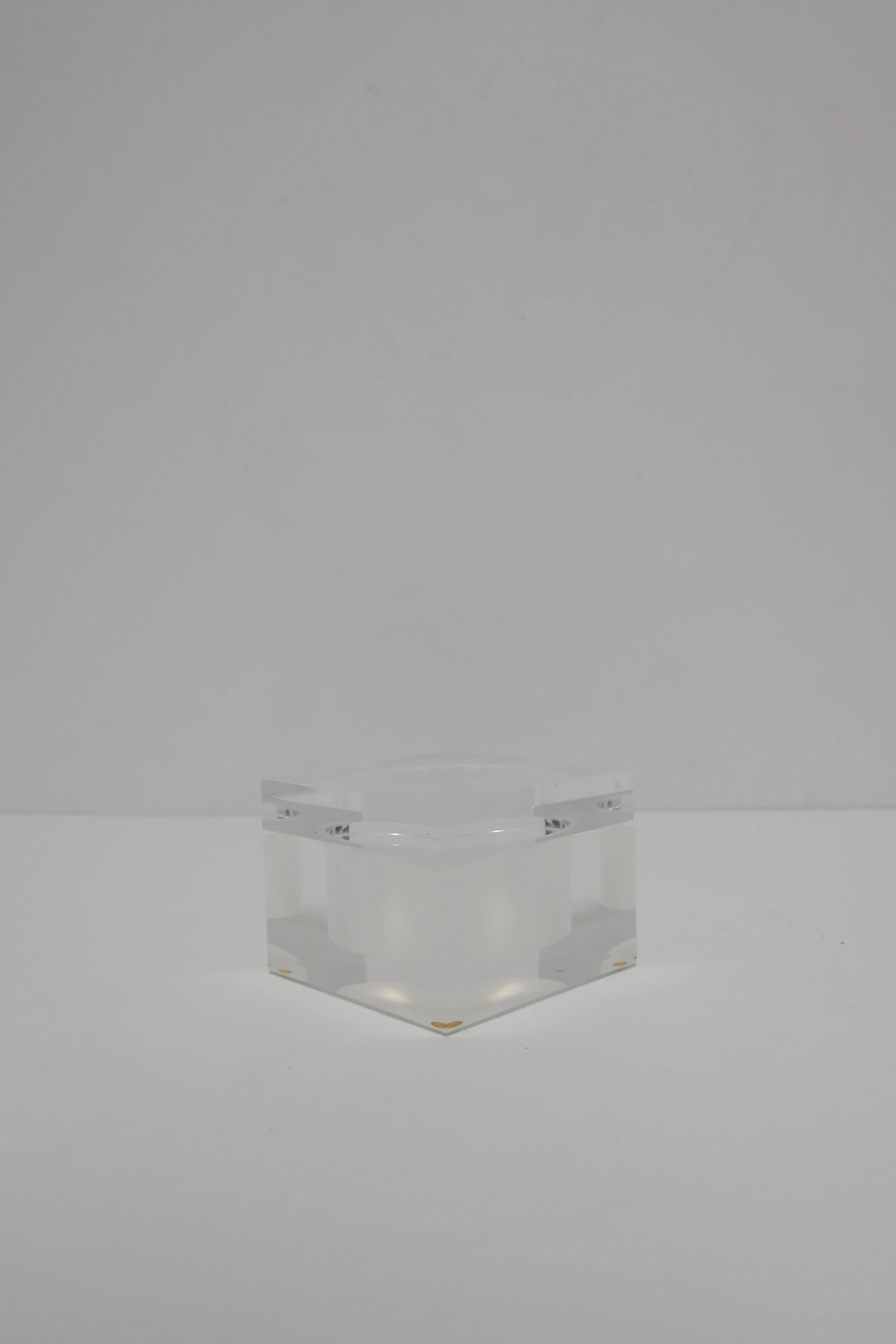 Lucite Box, 1990s For Sale 6