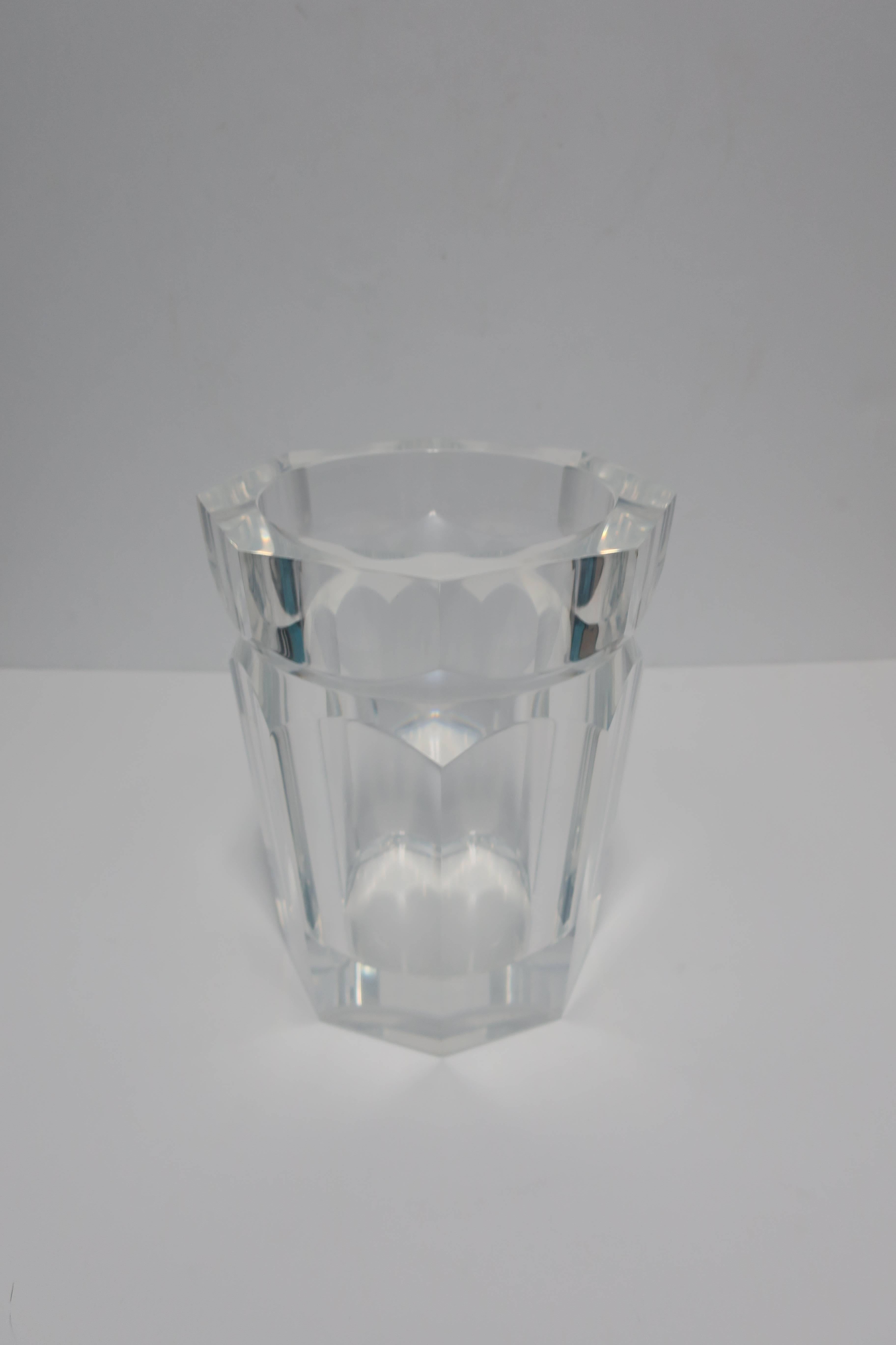 Lucite Champagne Wine Cooler or Ice Bucket 5