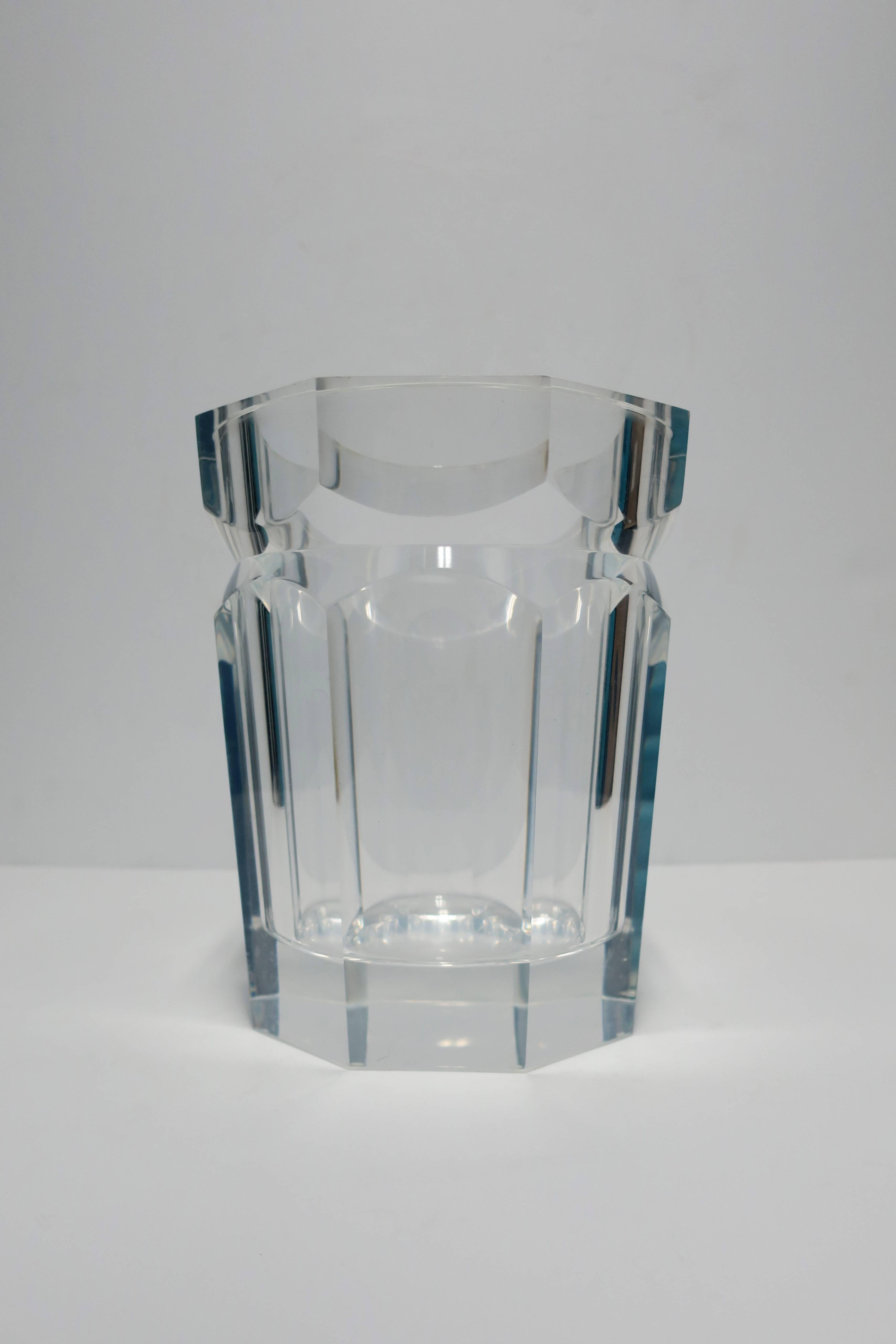 Lucite Champagne Wine Cooler or Ice Bucket 4