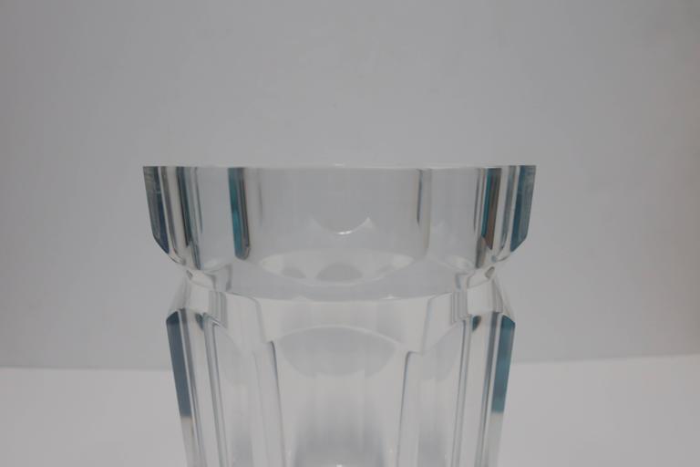 Vintage Modern Lucite Champagne Wine Cooler Ice Bucket, 1990s For Sale