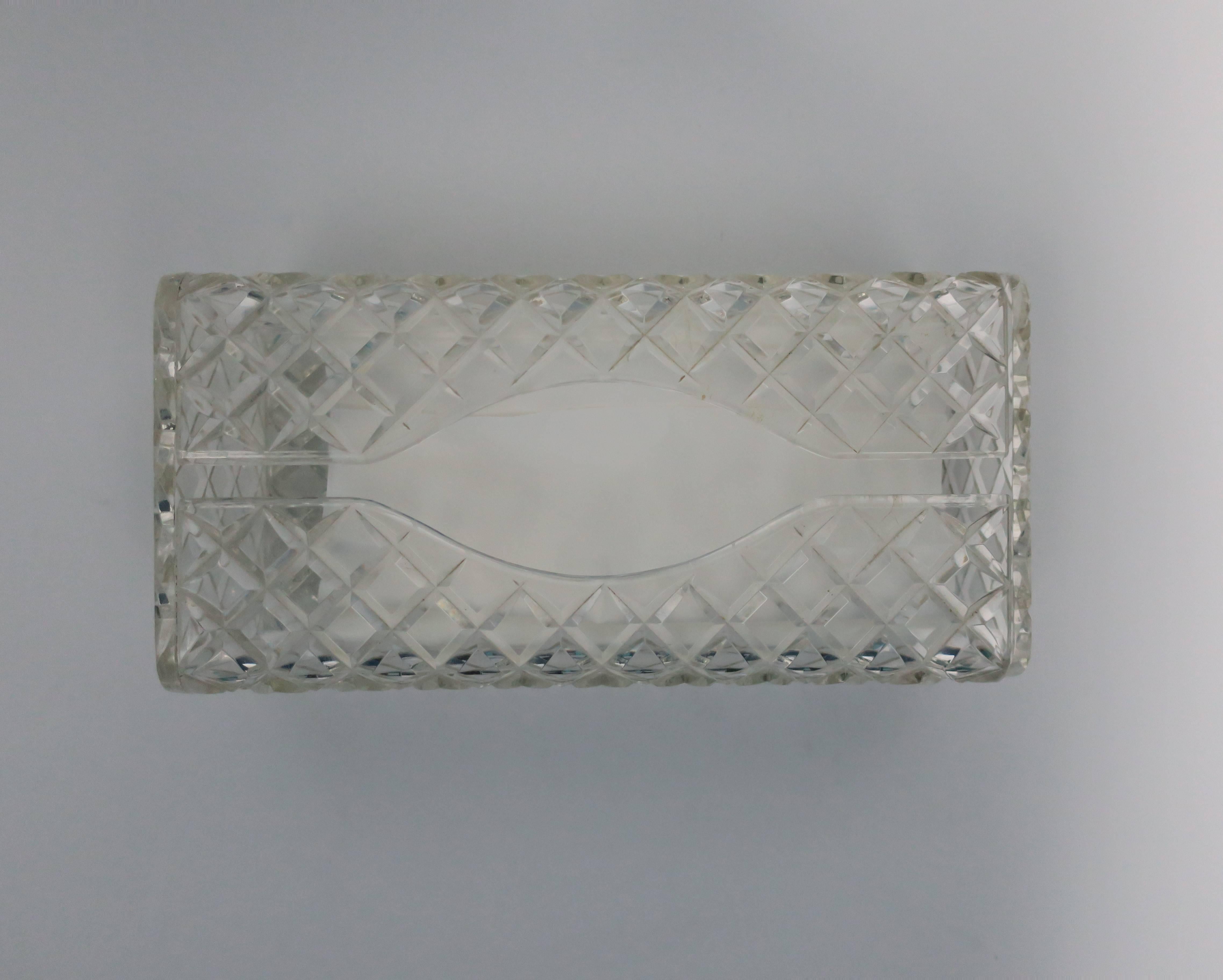 Acrylic Vintage Lucite Tissue Box