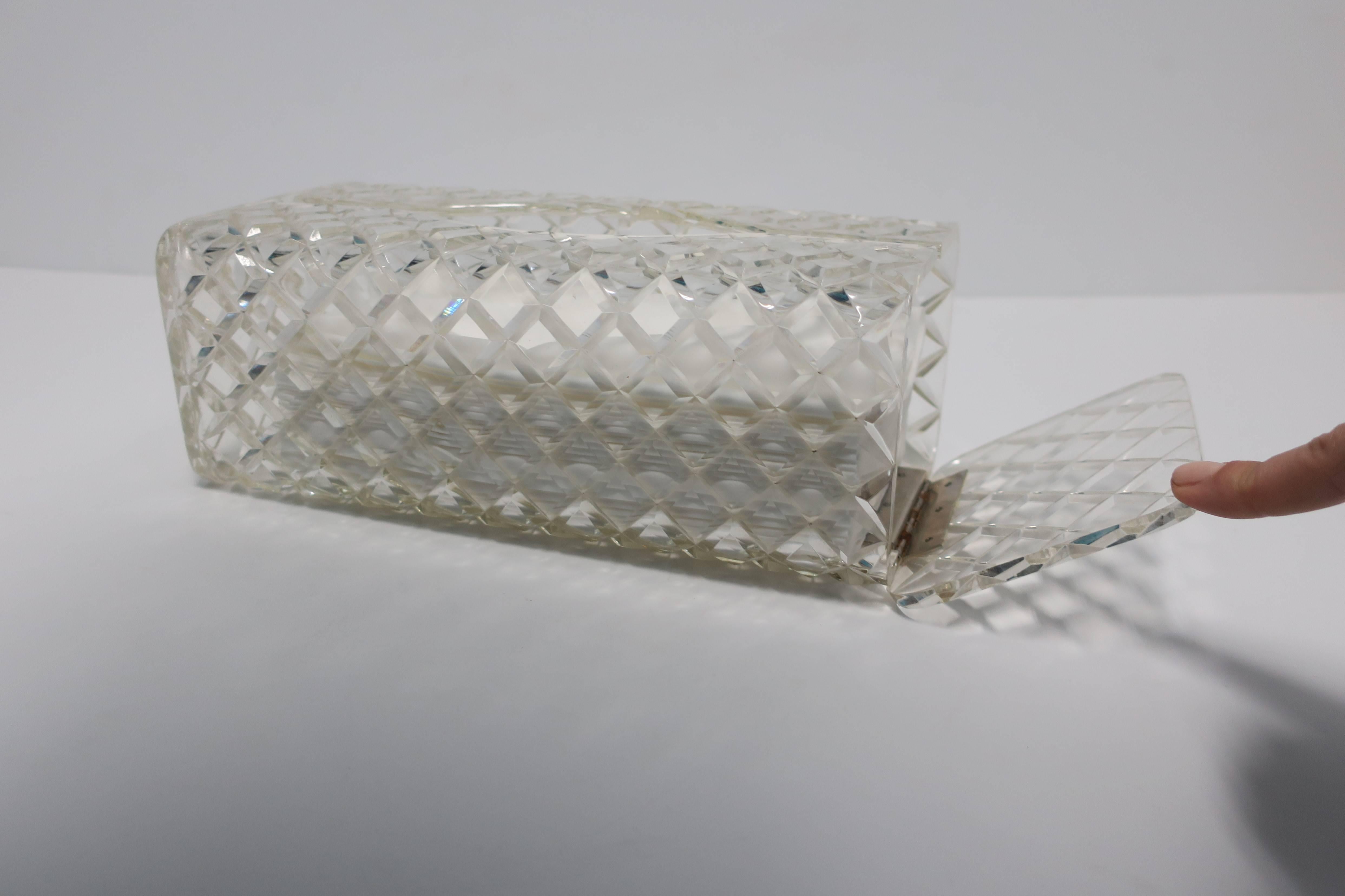 Vintage Lucite Tissue Box 1
