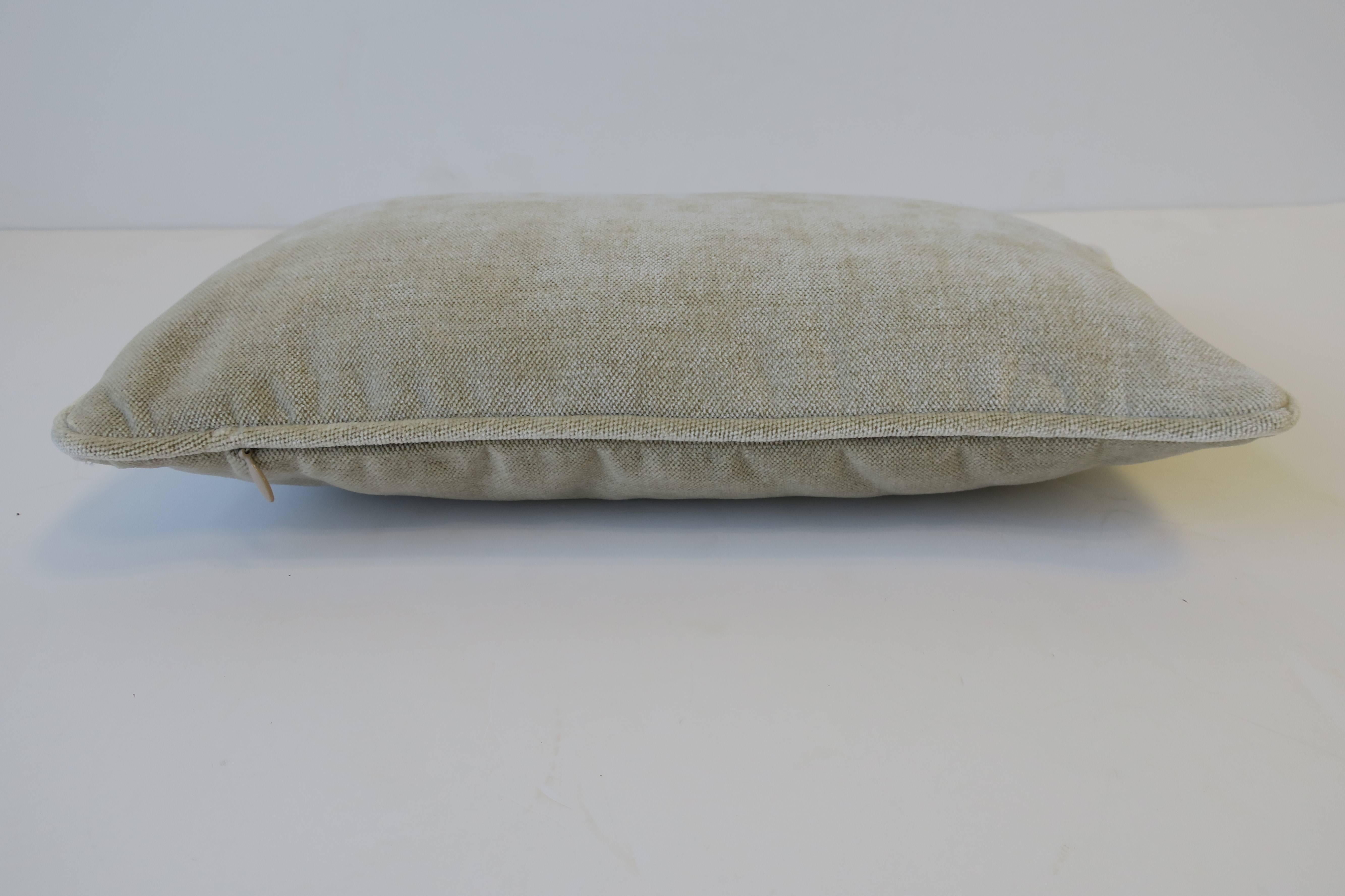 Contemporary Pair of Small Throw or Accent Pillows in Champagne