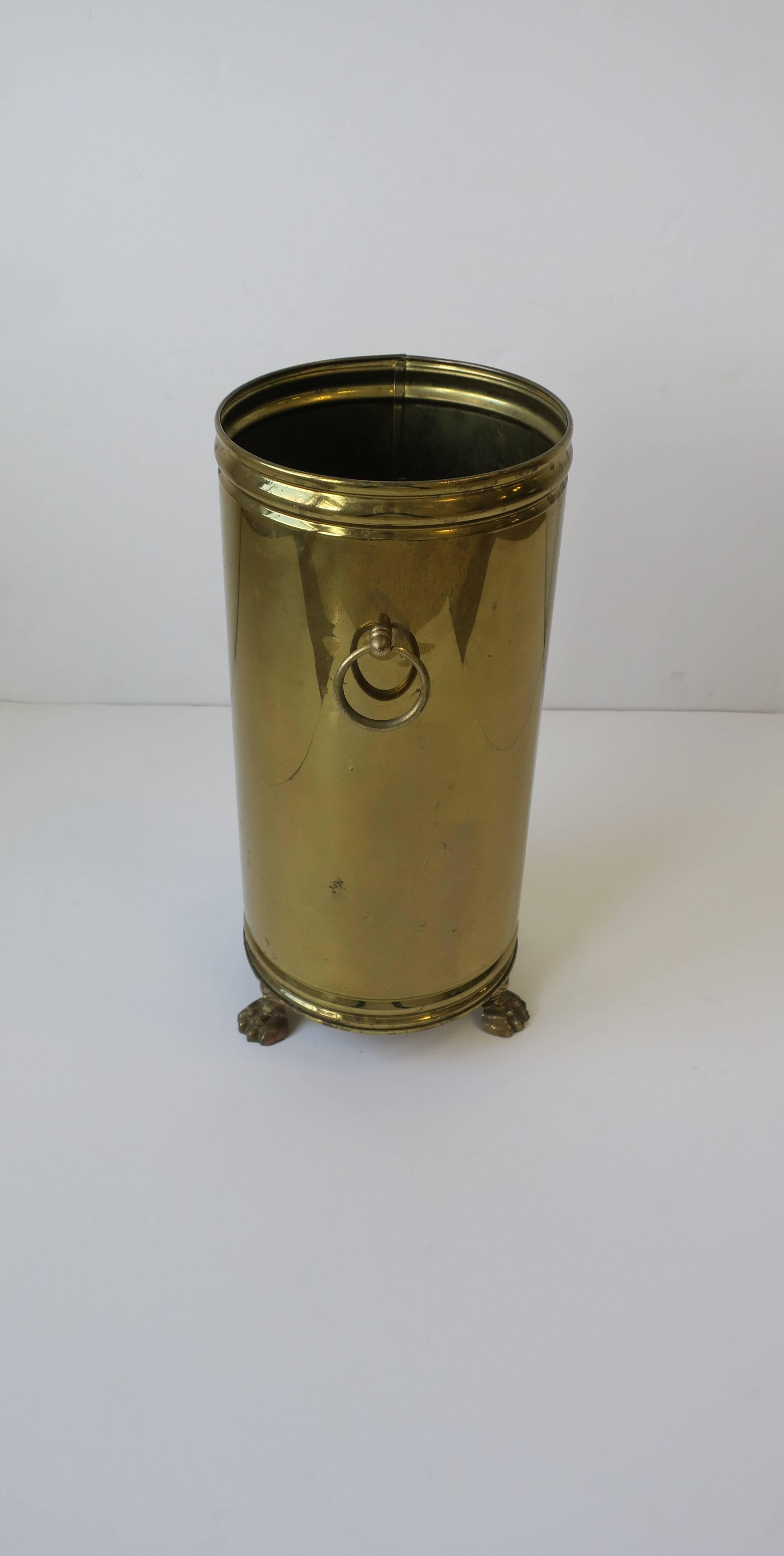 brass umbrella stand lion