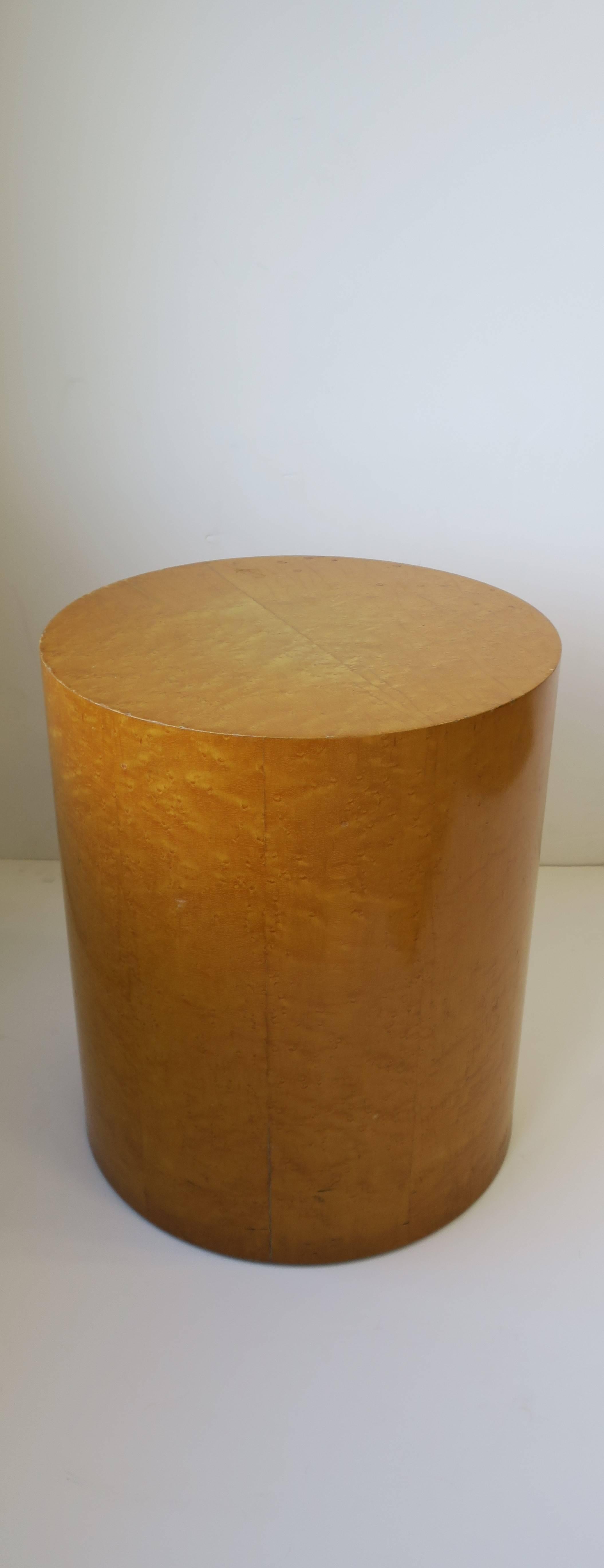 American Modern Round Pedestal Side Table 