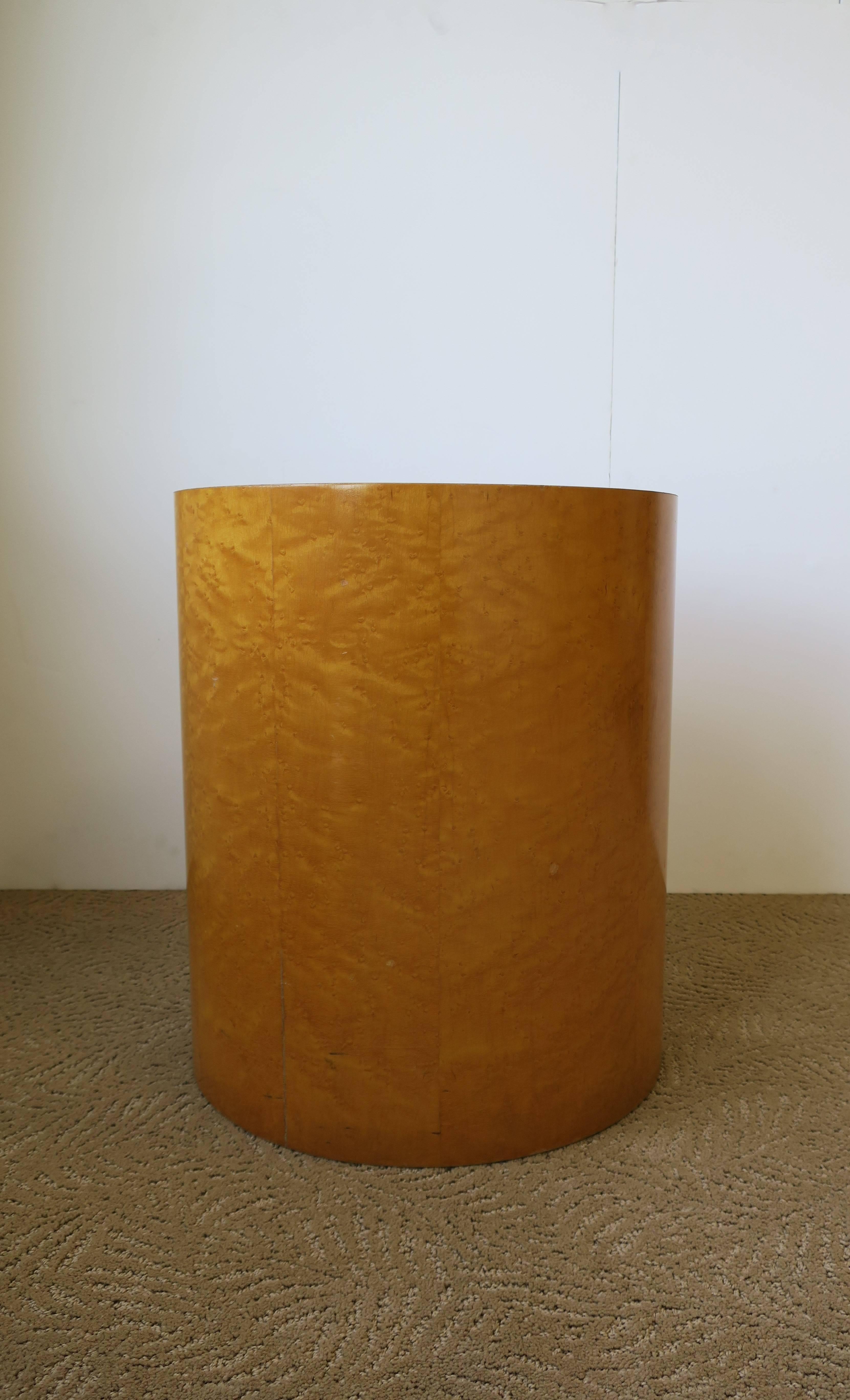 Modern Round Pedestal Side Table  In Good Condition In New York, NY