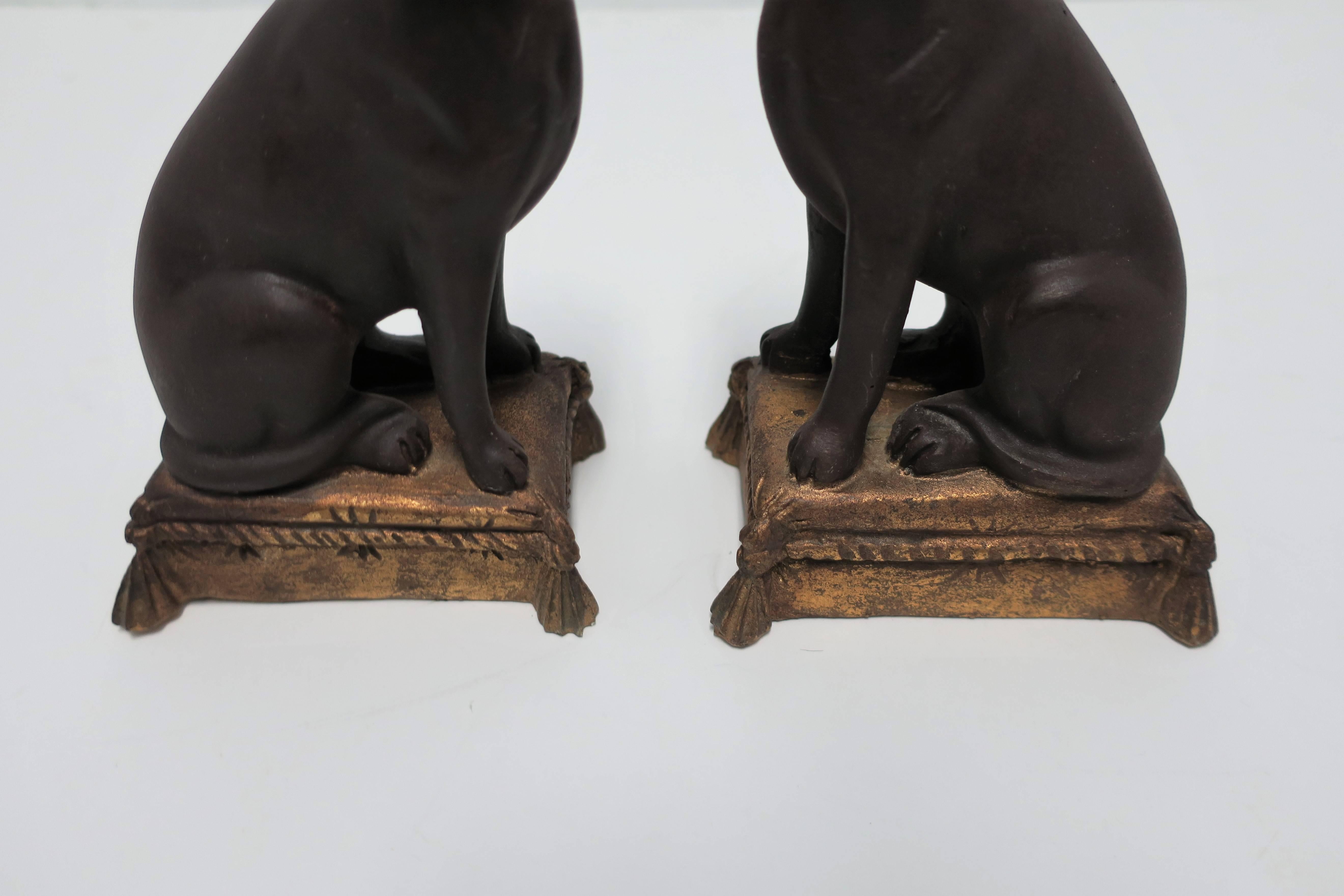 Plaster Vintage Pair of Retriever Dog Bookends