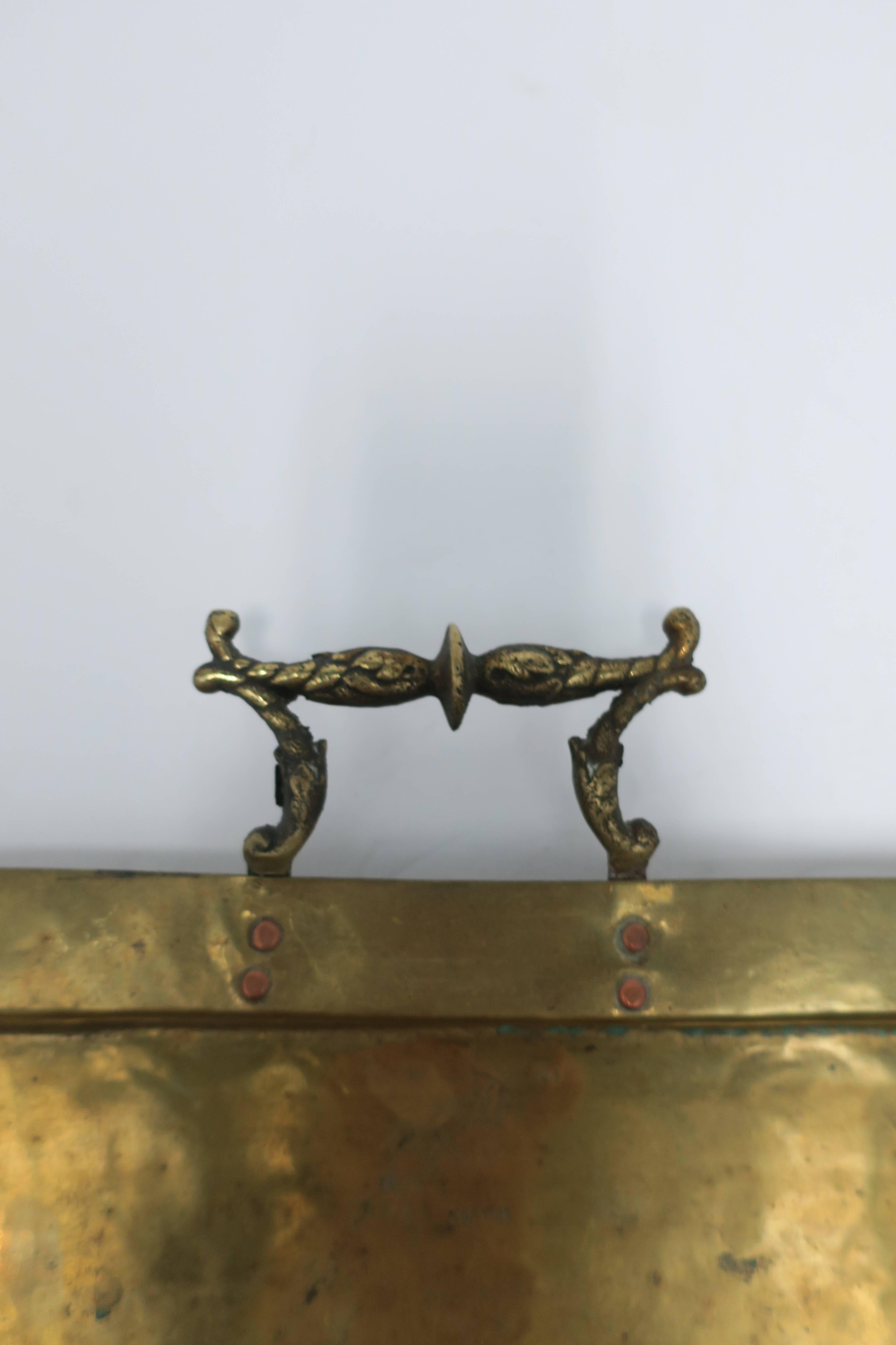 Engraved Beautiful Antique Brass Serving Tray