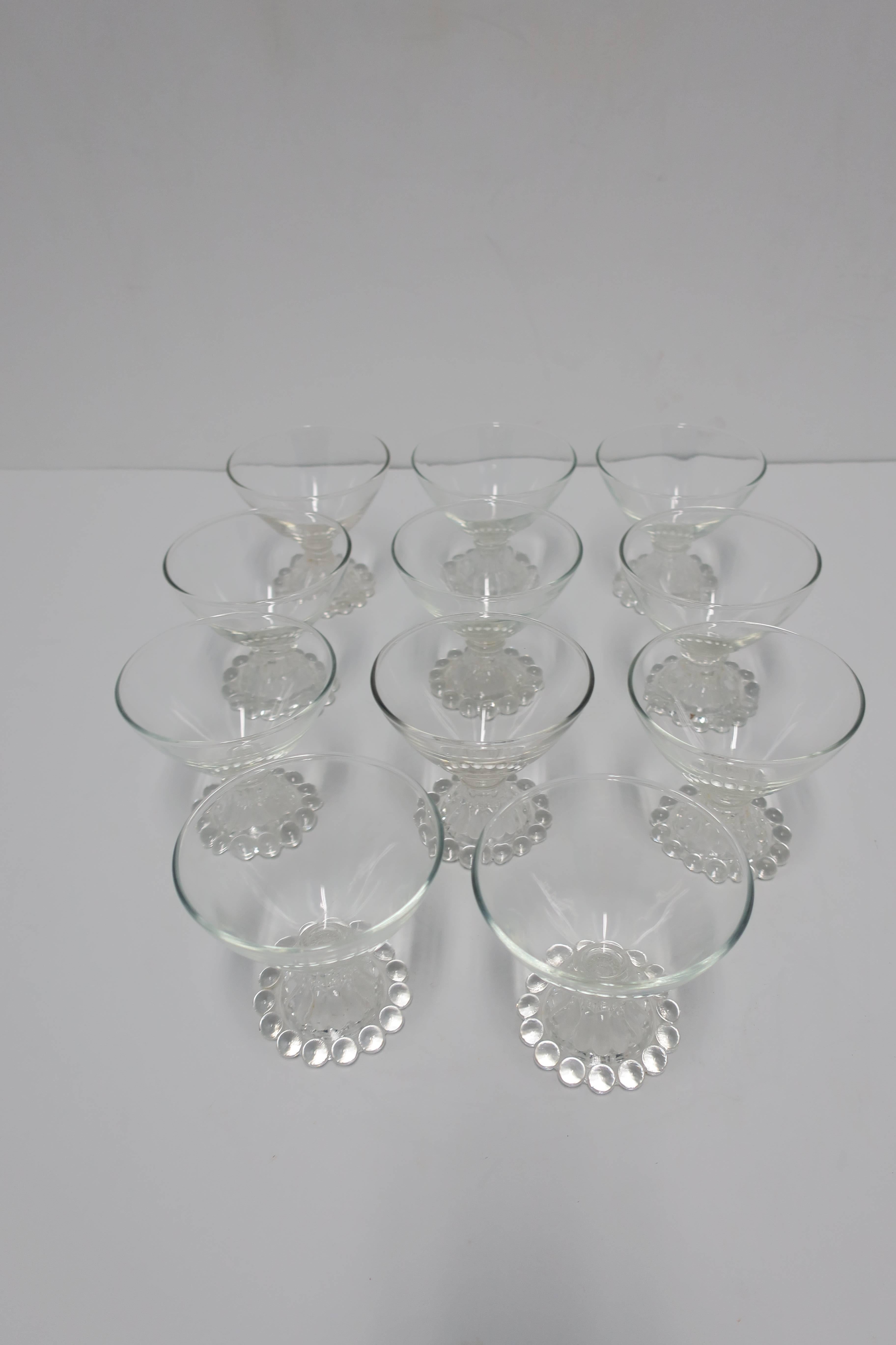 American Cocktail or Champagne Glasses, ca. Early 20th Century