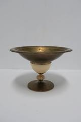 Christian Dior Italian Brass Centerpiece Compote Bowl