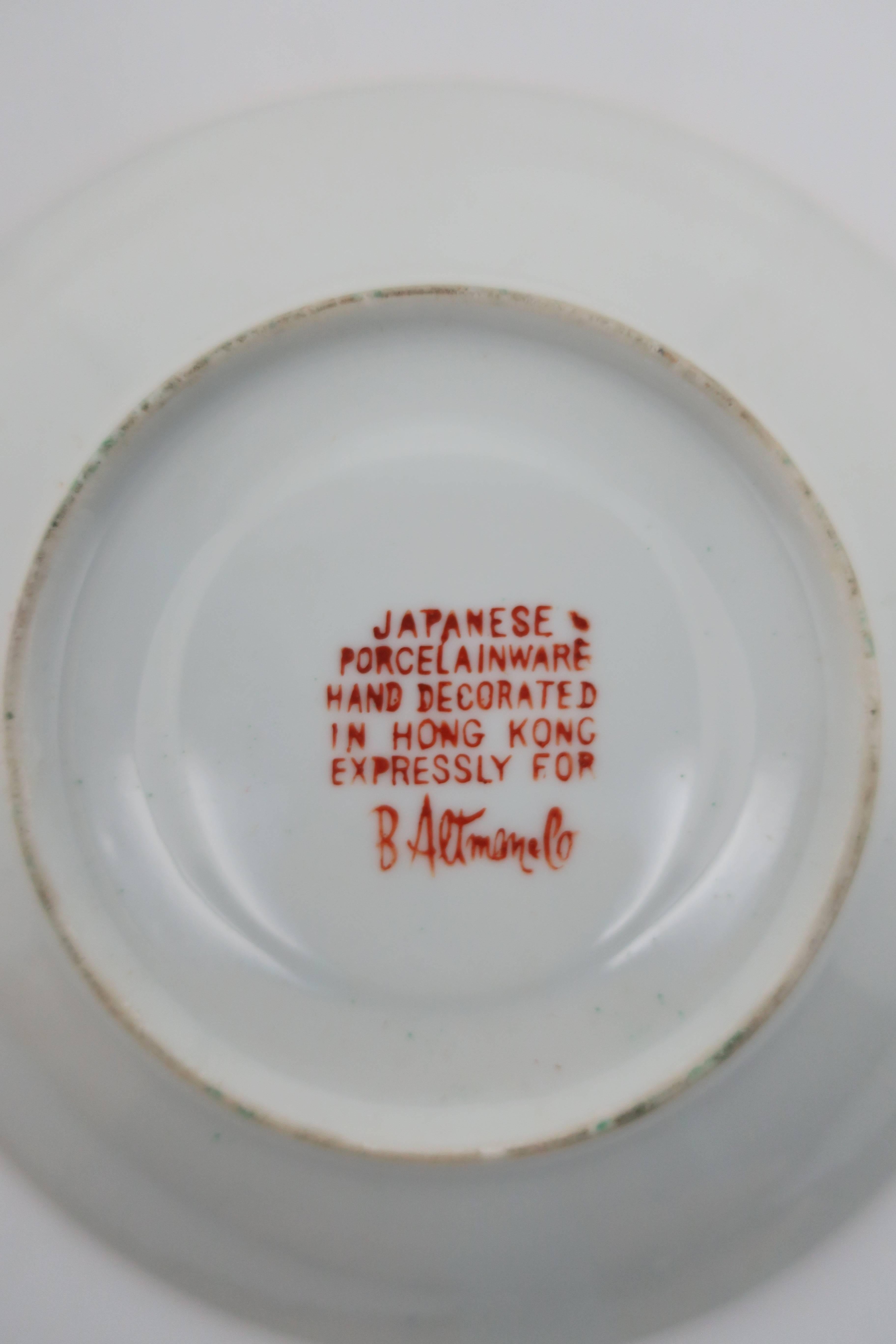 Famille Rose Porcelain Dinner Sets for B. Altman & Co New York 1