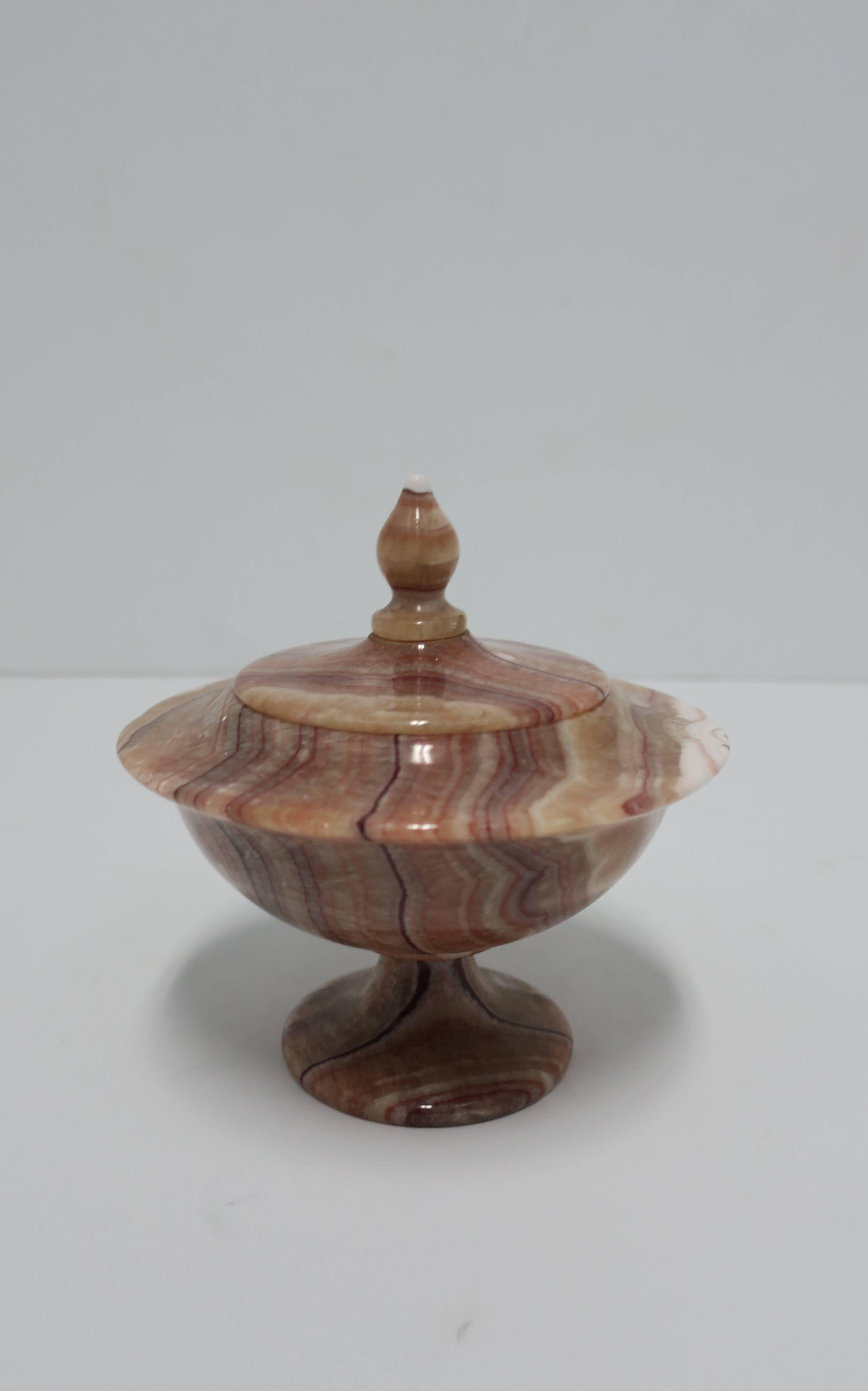 Unknown Onyx Marble Urn Box For Sale