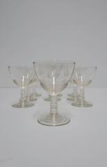 Modern Clear Glassware Set of 9, circa 1920s