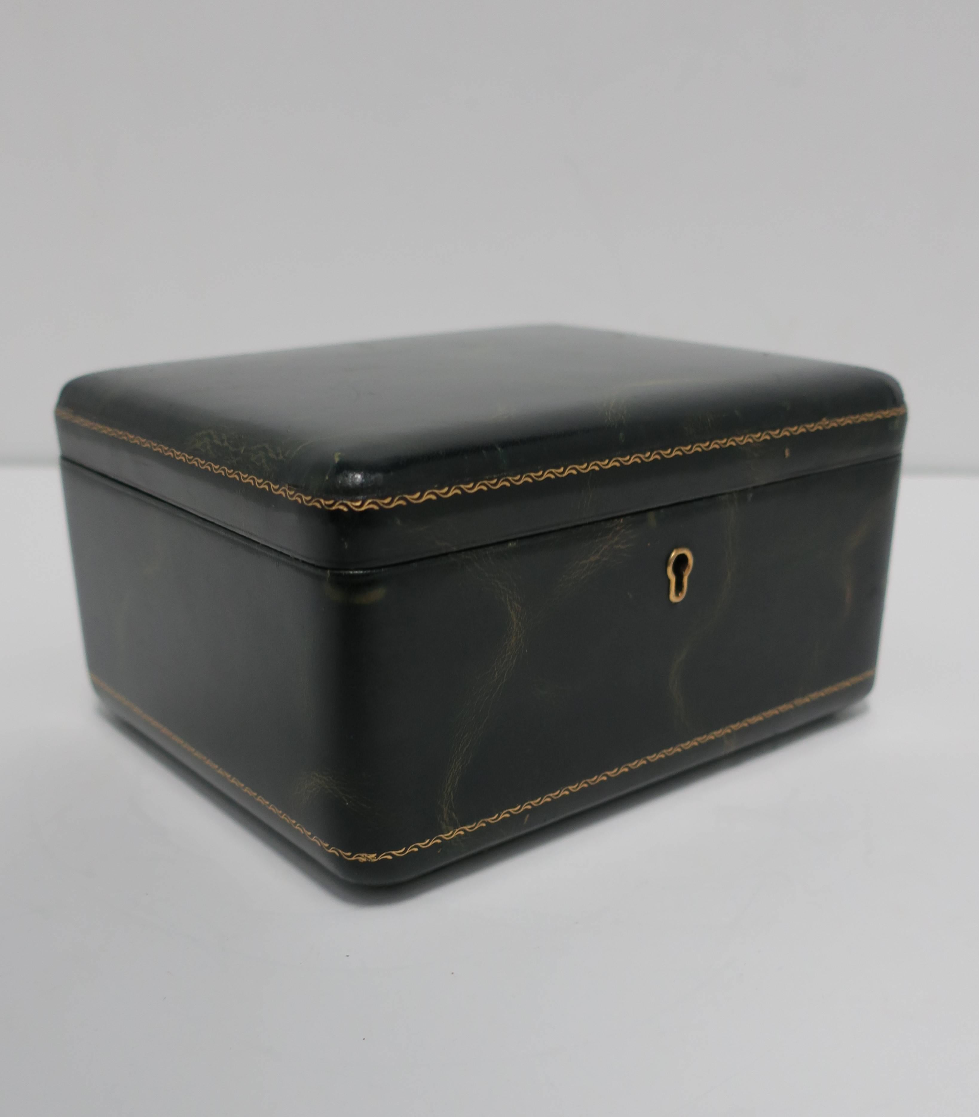 Spanish Leather Jewelry Box from Spain