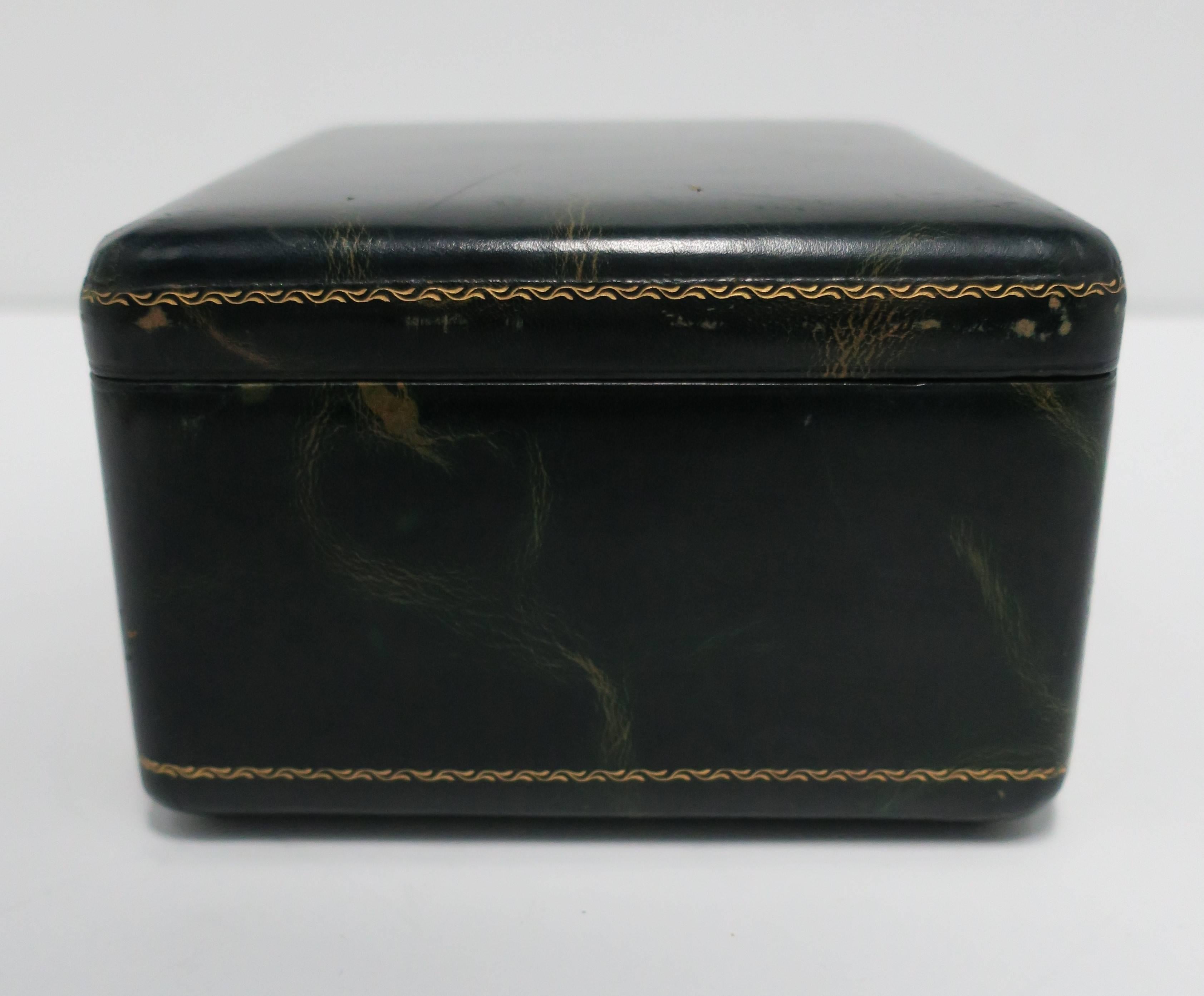 Leather Jewelry Box from Spain In Good Condition In New York, NY