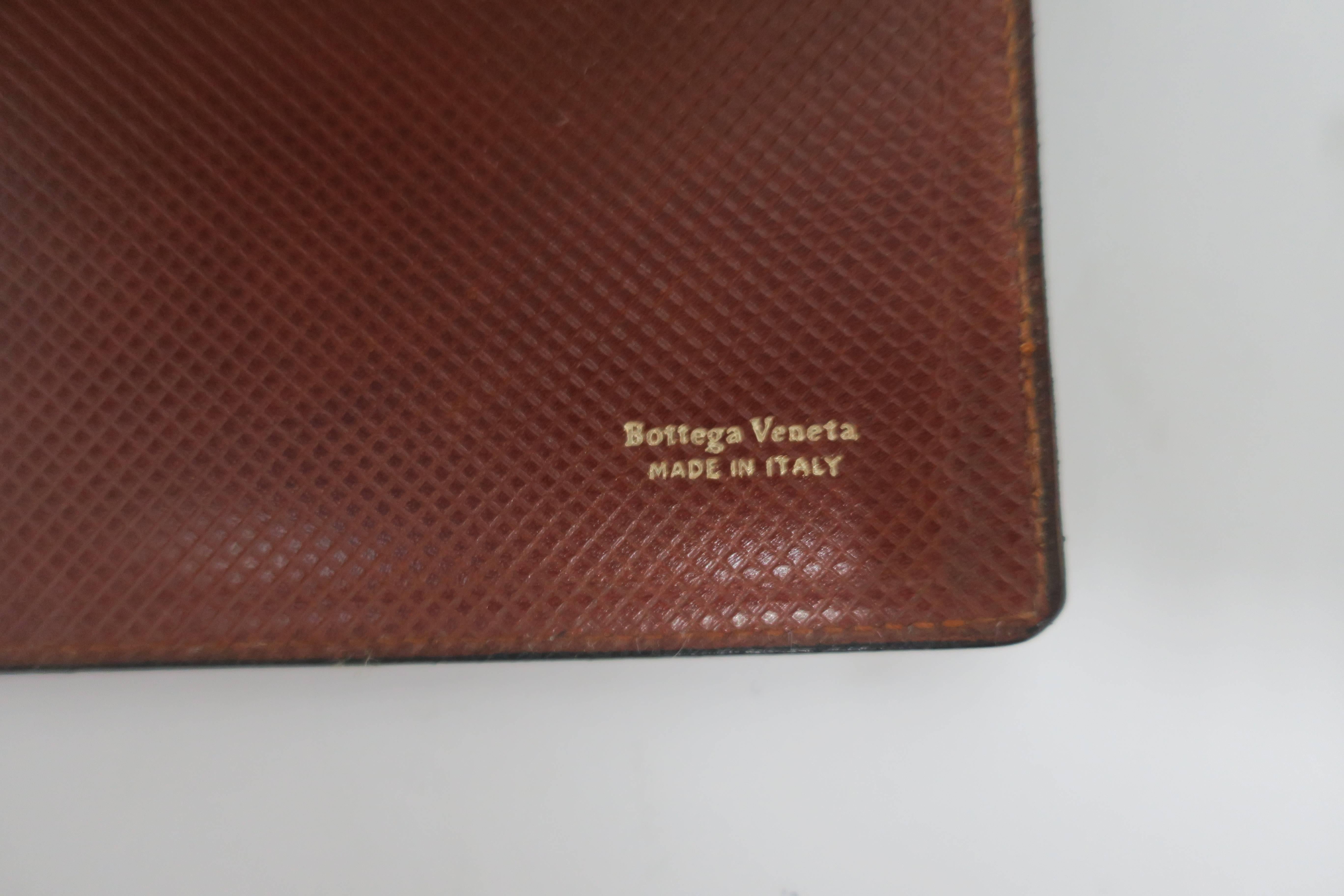 Bottega Veneta Italian Leather Address and Note Pad Agenda In Good Condition In New York, NY
