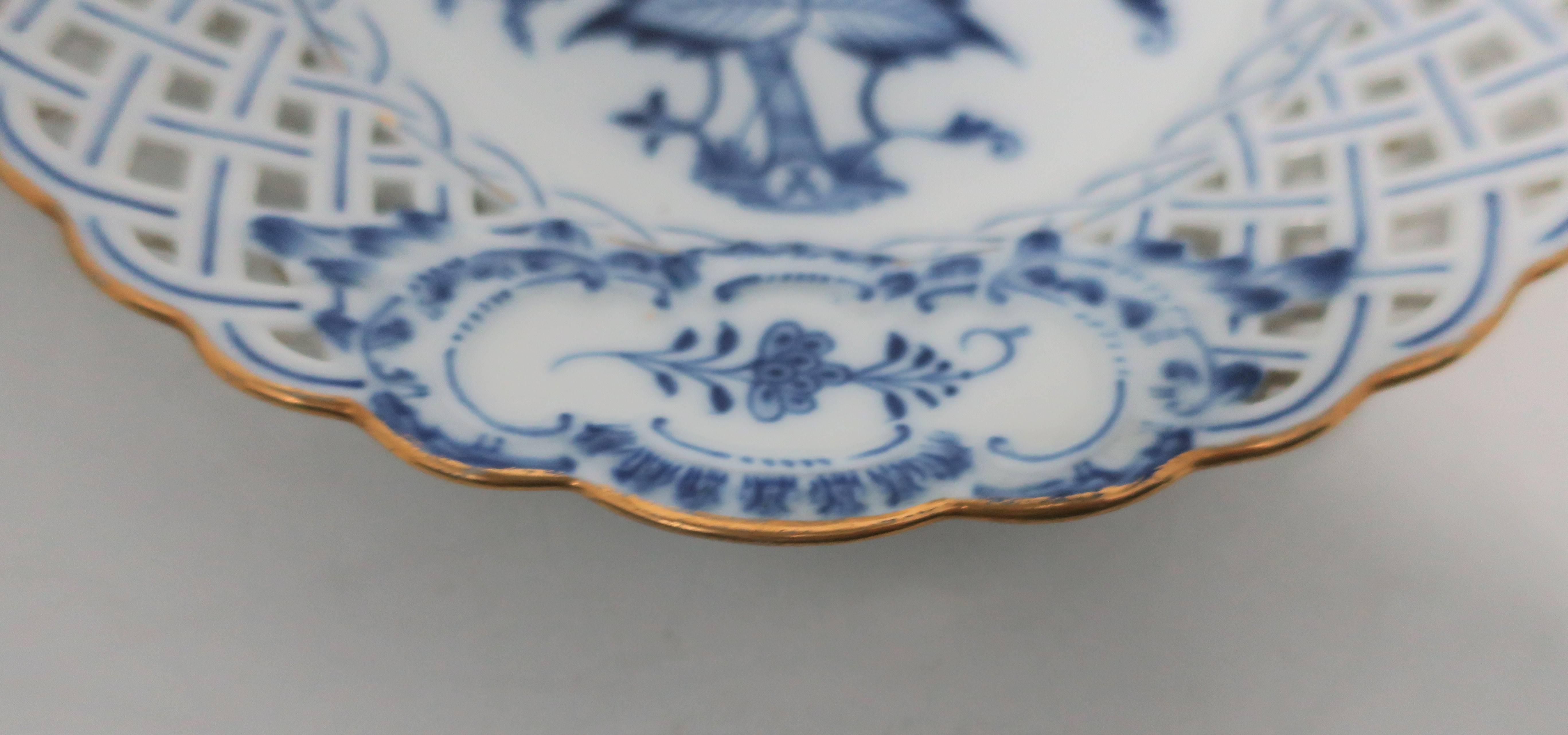 Blue and White Meissen Porcelain Plates 2
