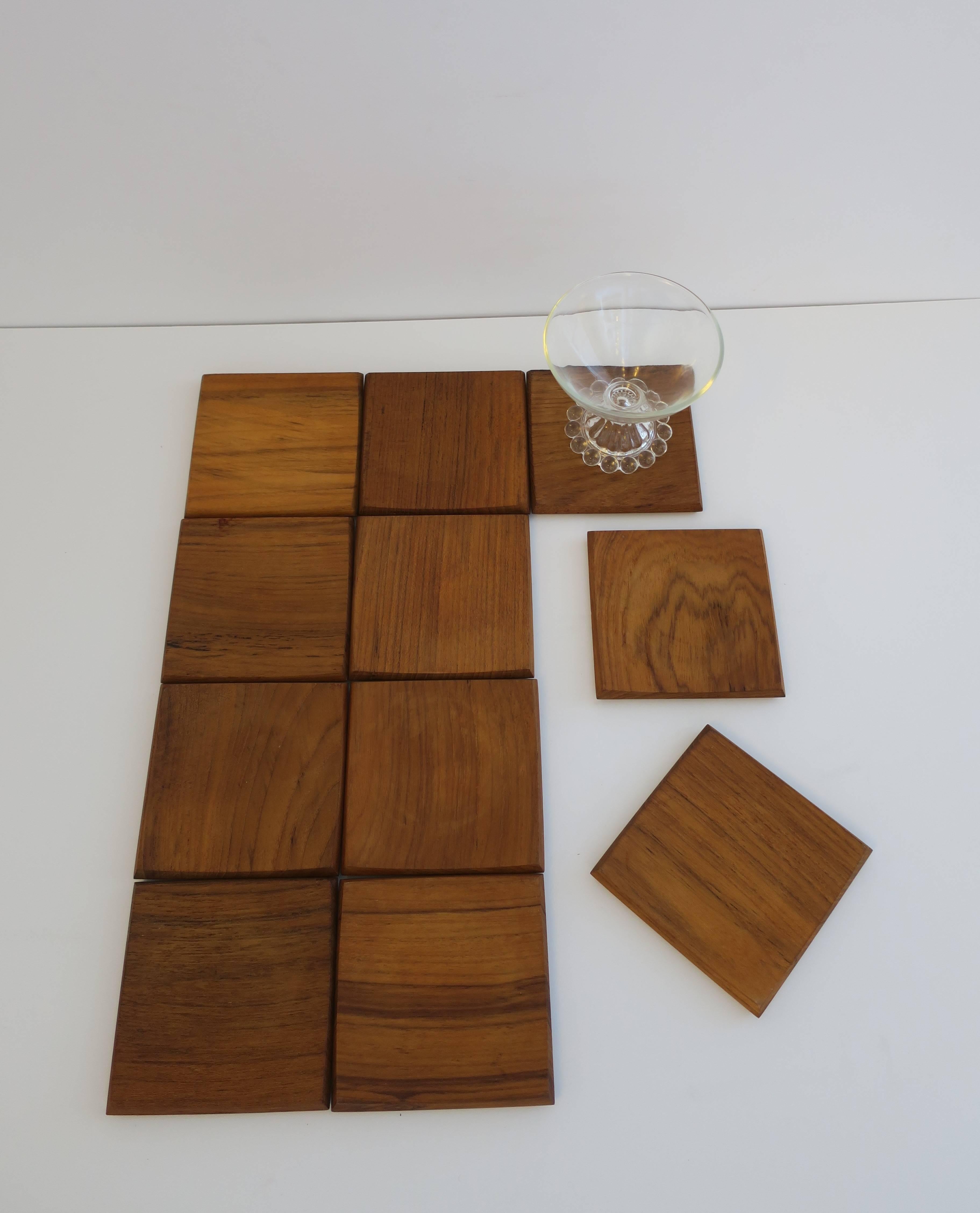 Dansk Scandinavian Modern Teak Coaster Set, Denmark 1