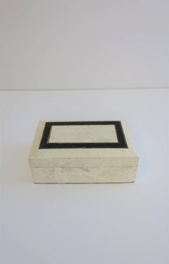 Black and White Travertine Marble Box