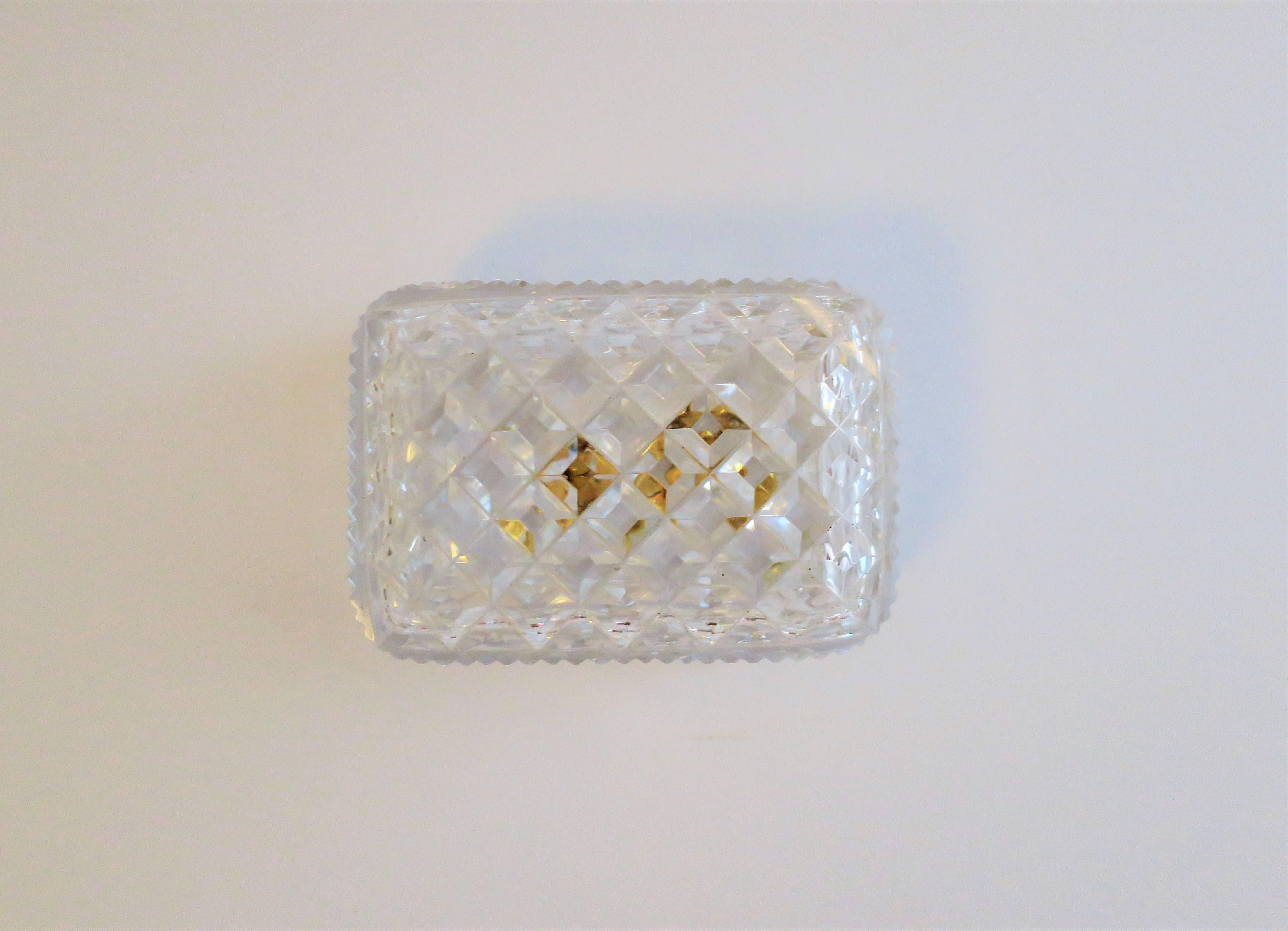 vintage crystal jewelry box