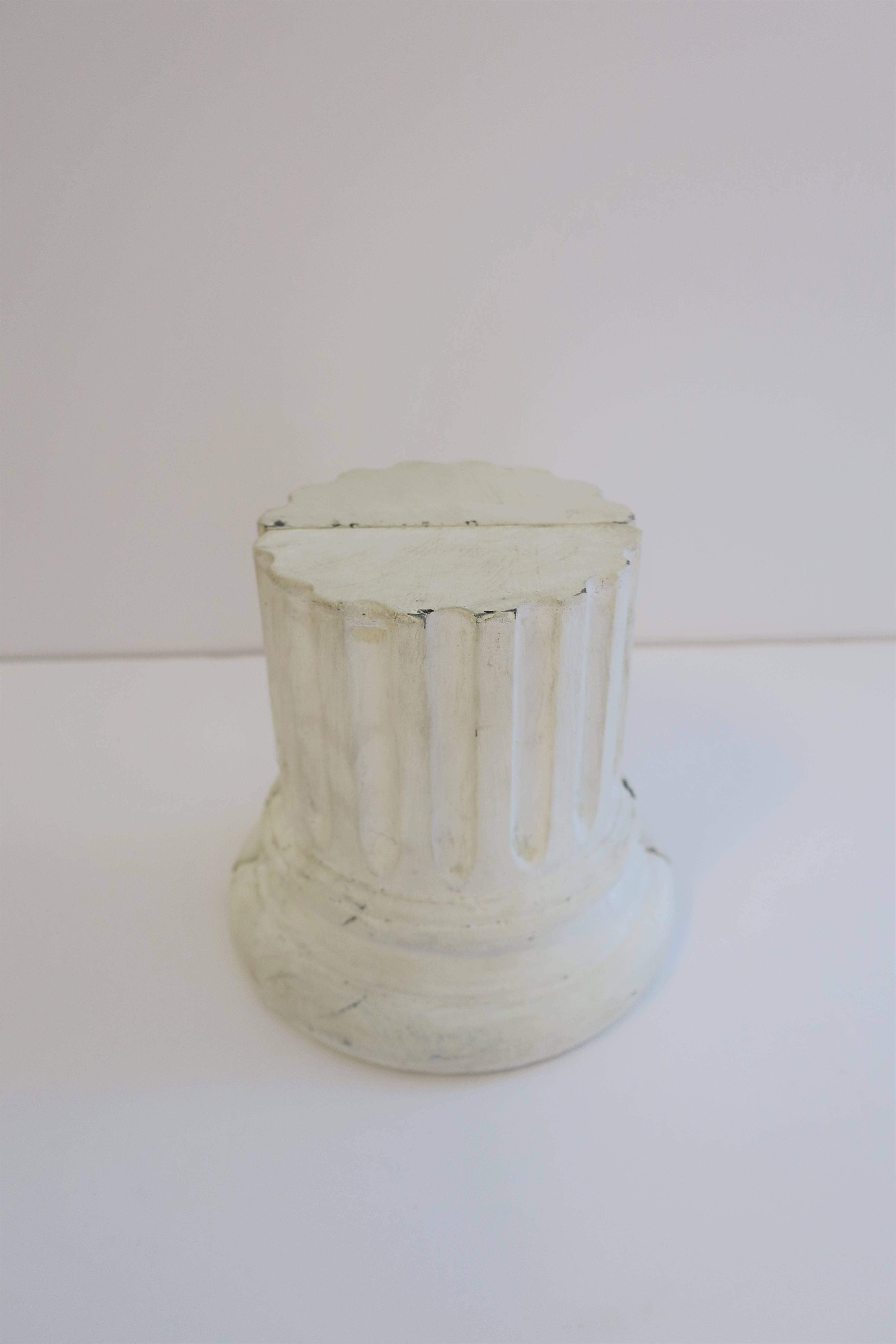 White Plaster Column Bookends 4
