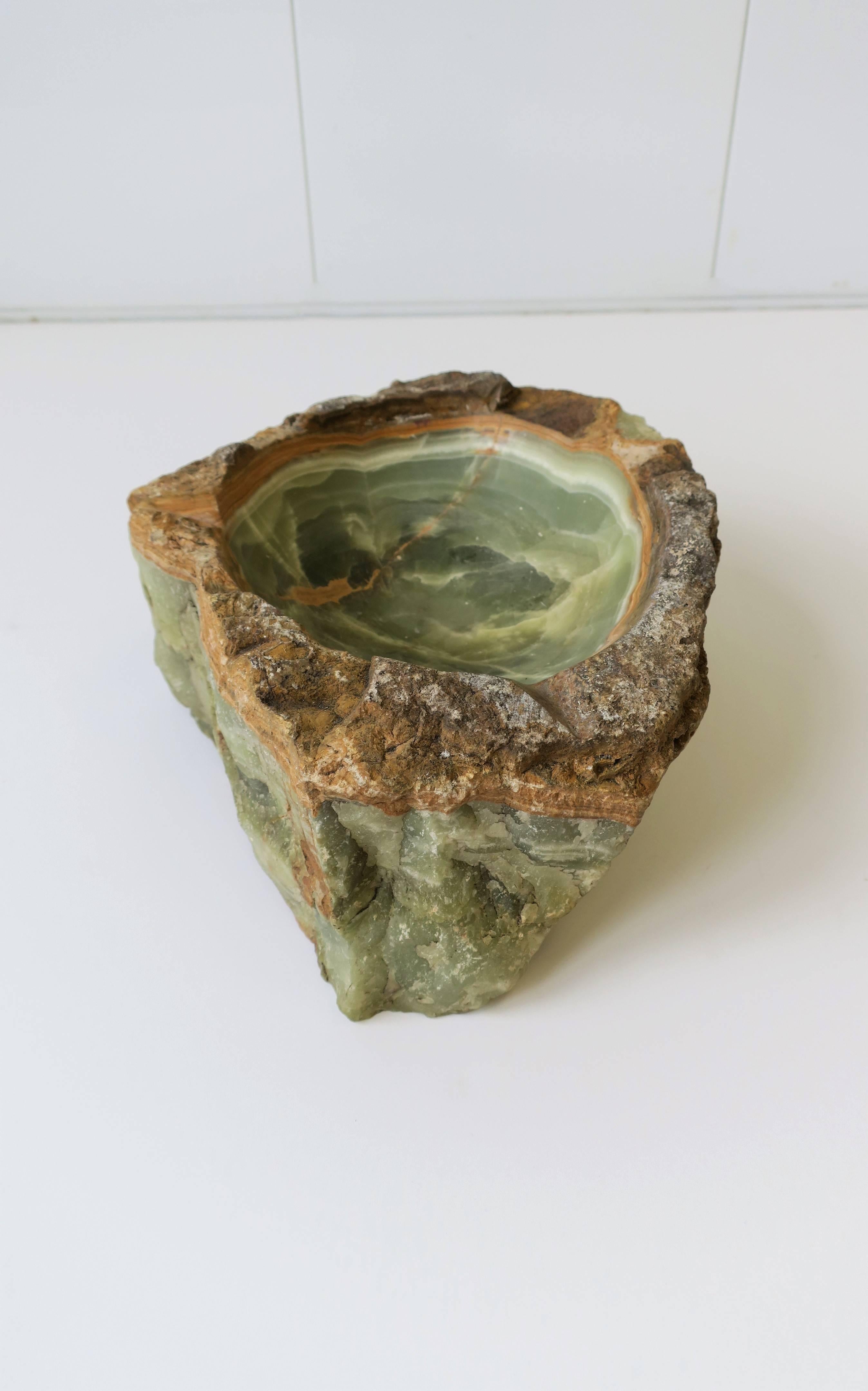 Onyx Marble Vessel Bowl Sculpture 1