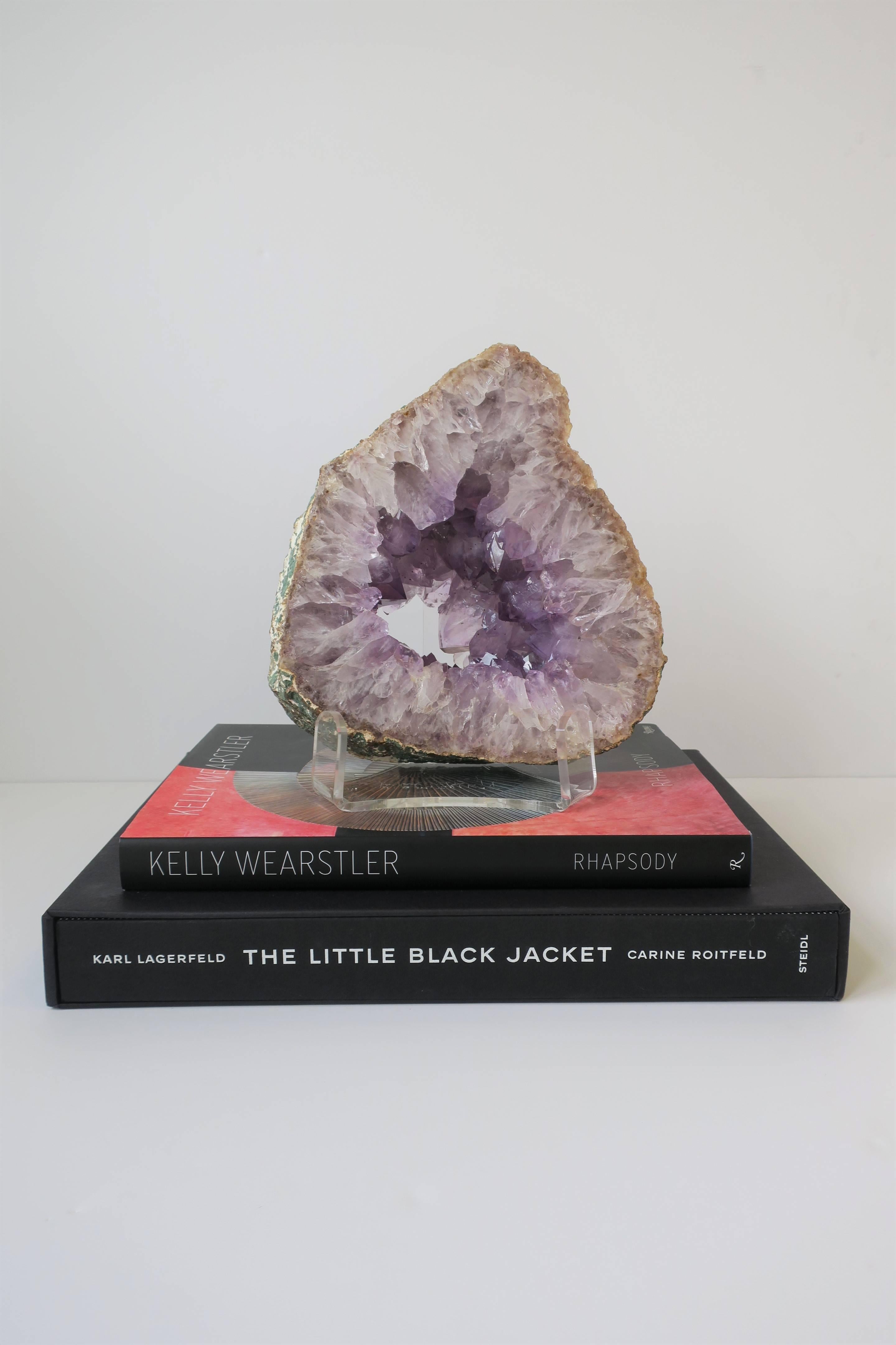 20th Century Large Natural Purple Amethyst Crystal Sculpture
