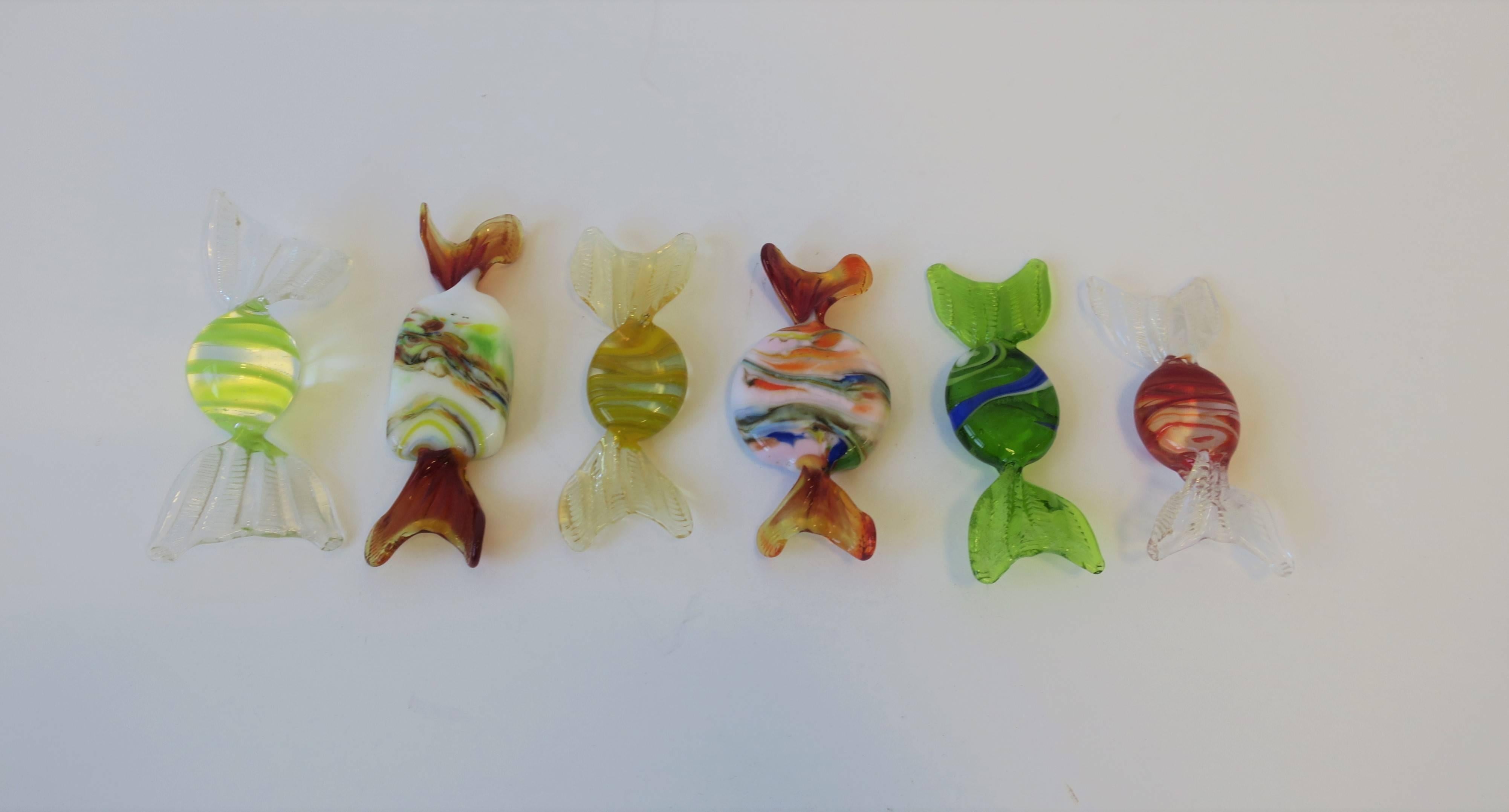 Modern Italian Murano Art Glass Candy Pieces 11