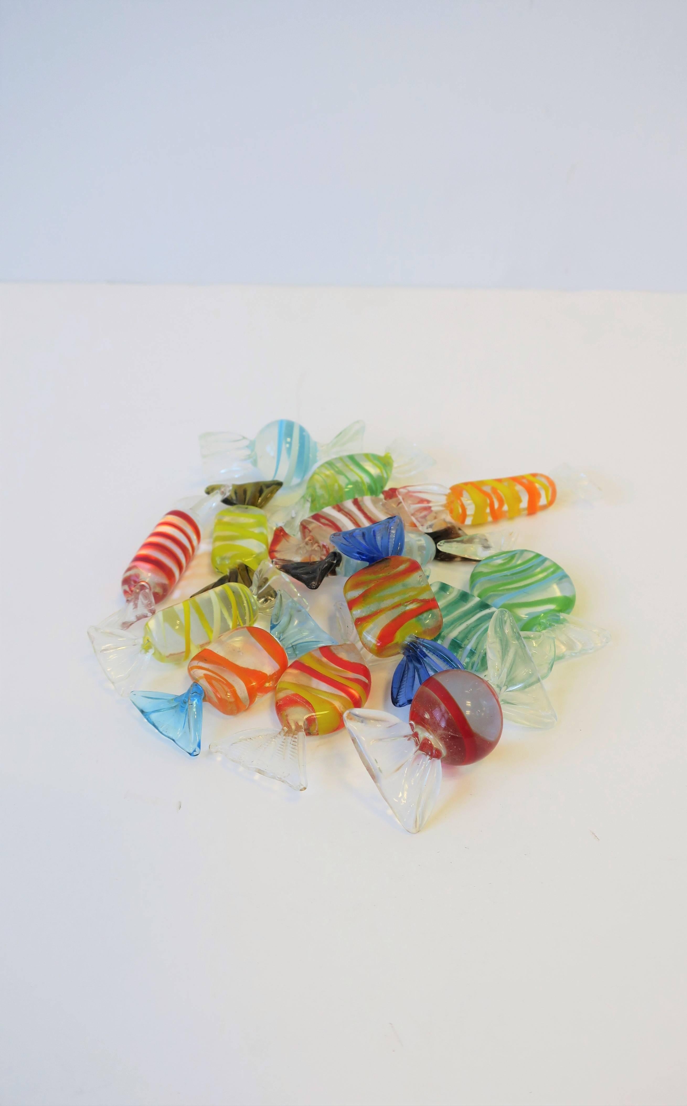 Italian Murano Art Glass Candy Pieces 4
