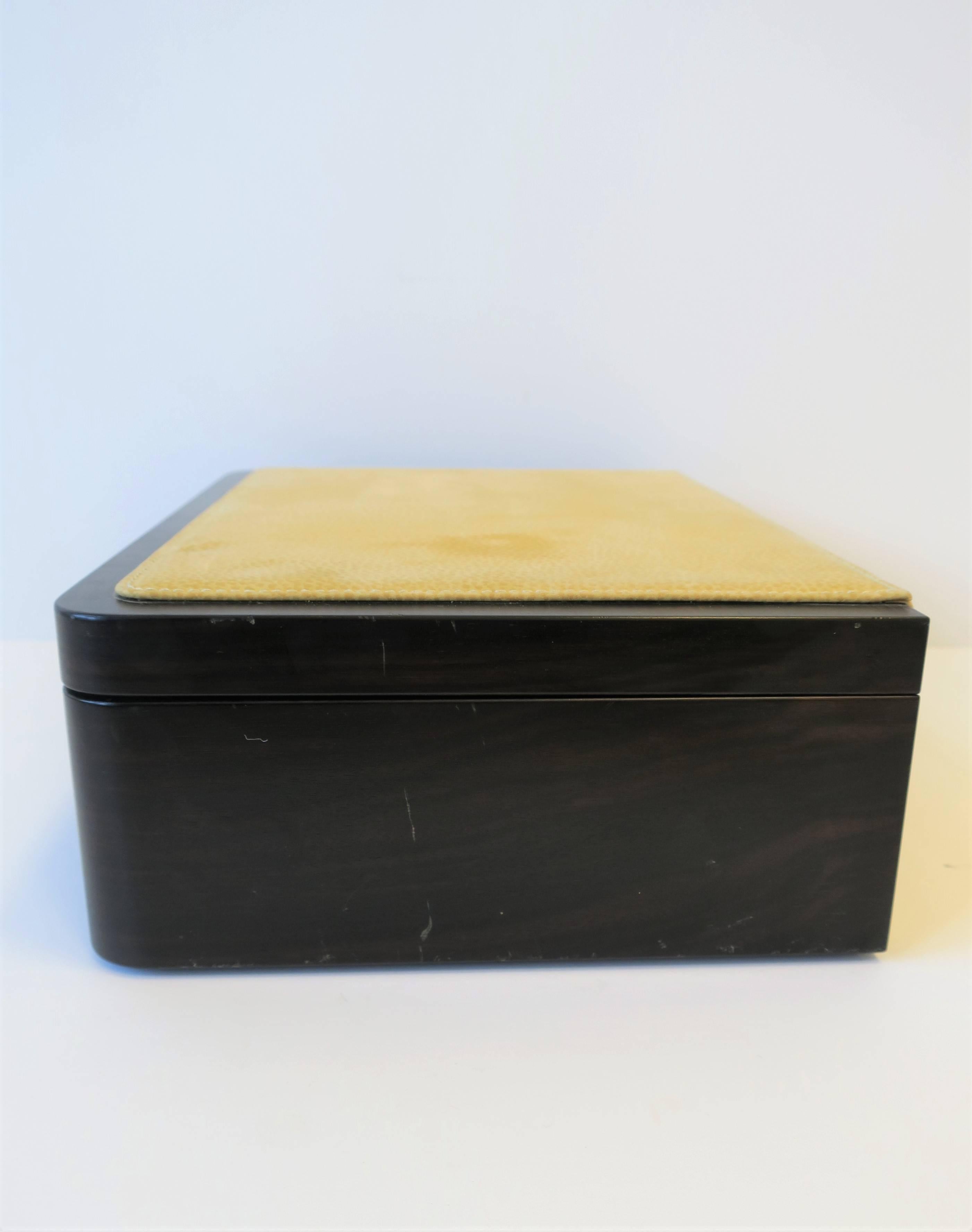 Italian Leather Jewelry Box  2