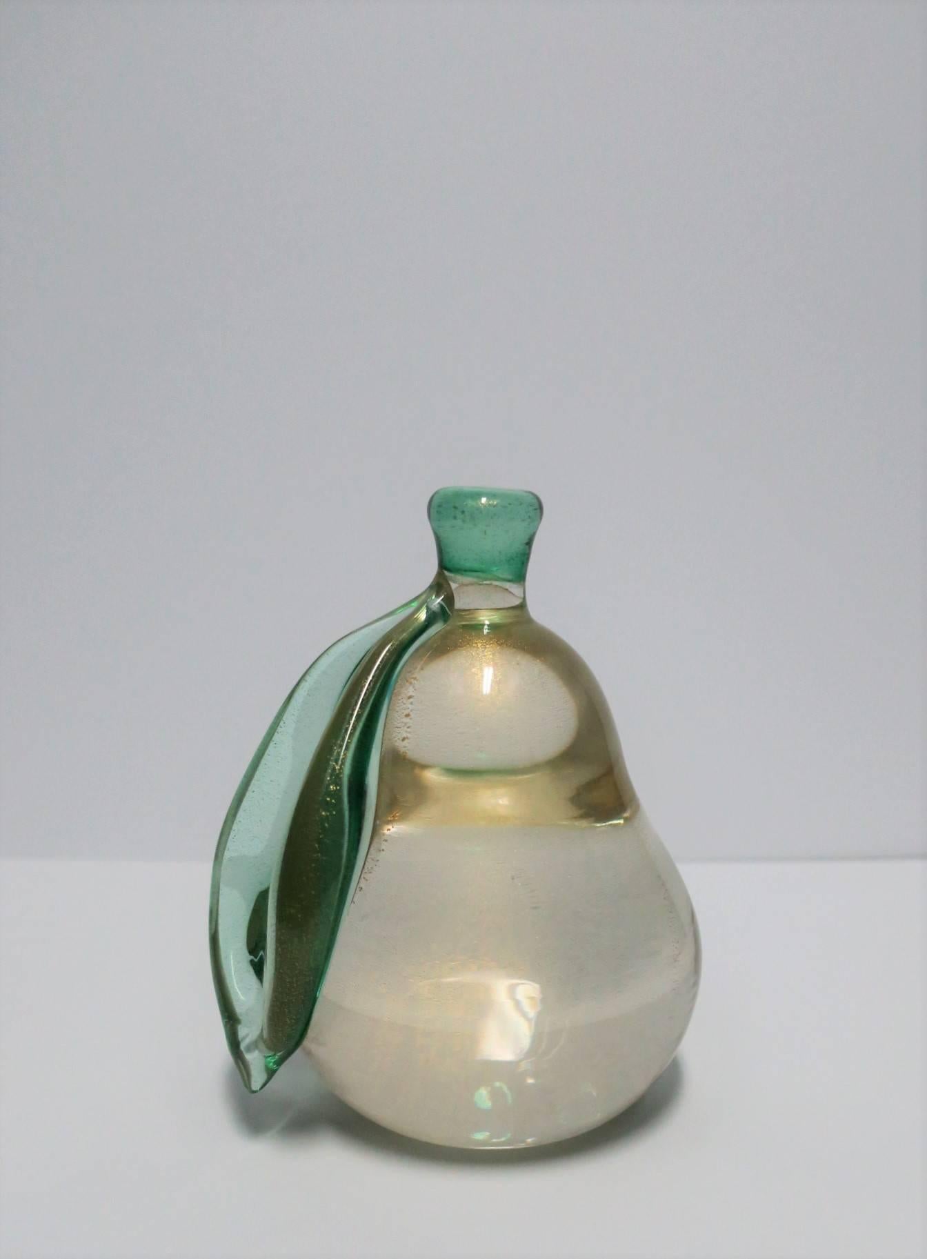 large glass pear